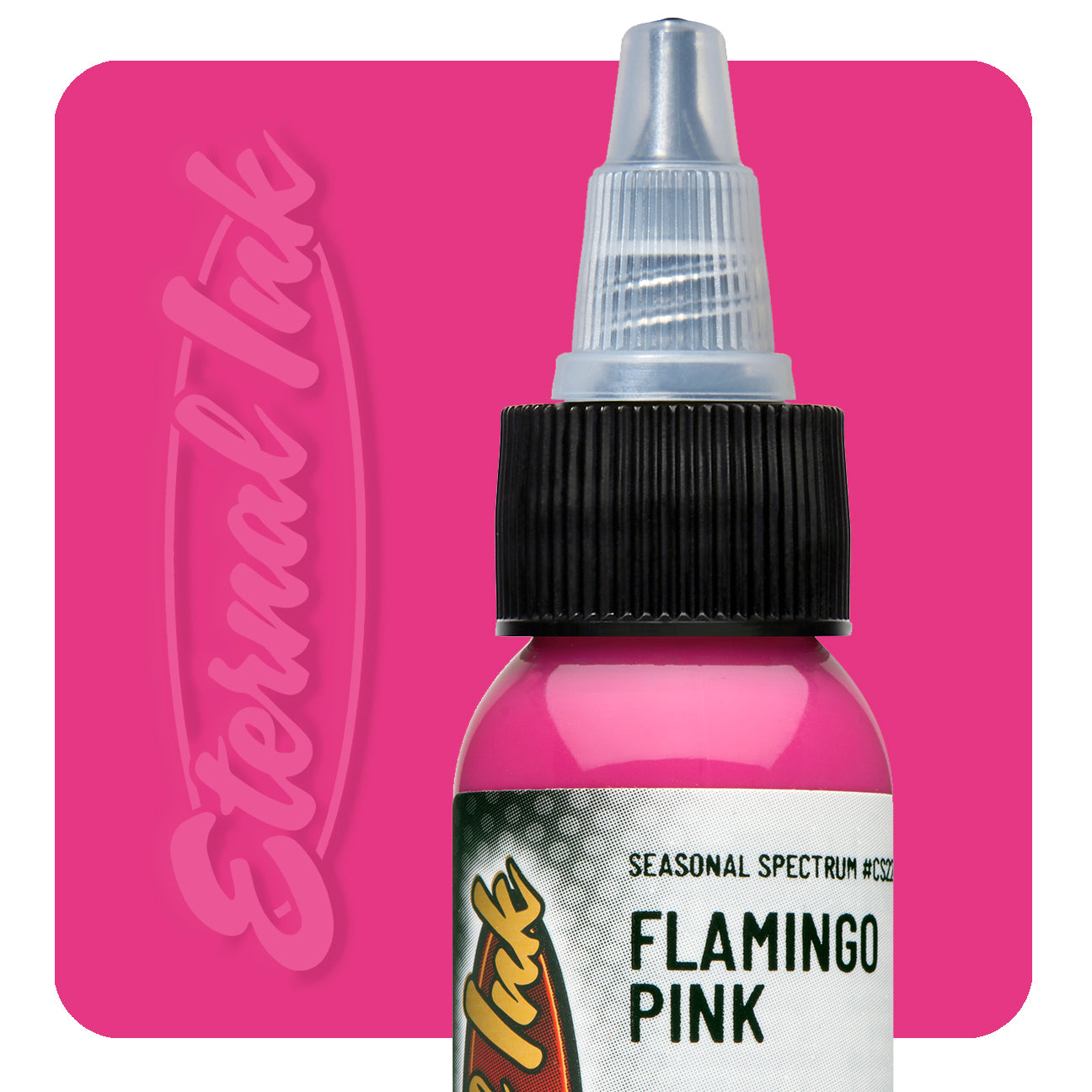 Eternal Seasonal Spectrum Flamingo Pink Ink - Premium Waterproof Ink for Calligraphy, Art & DIY Projects - Perfect for Fountain Pens, Brush Pens & Scrapbooking
