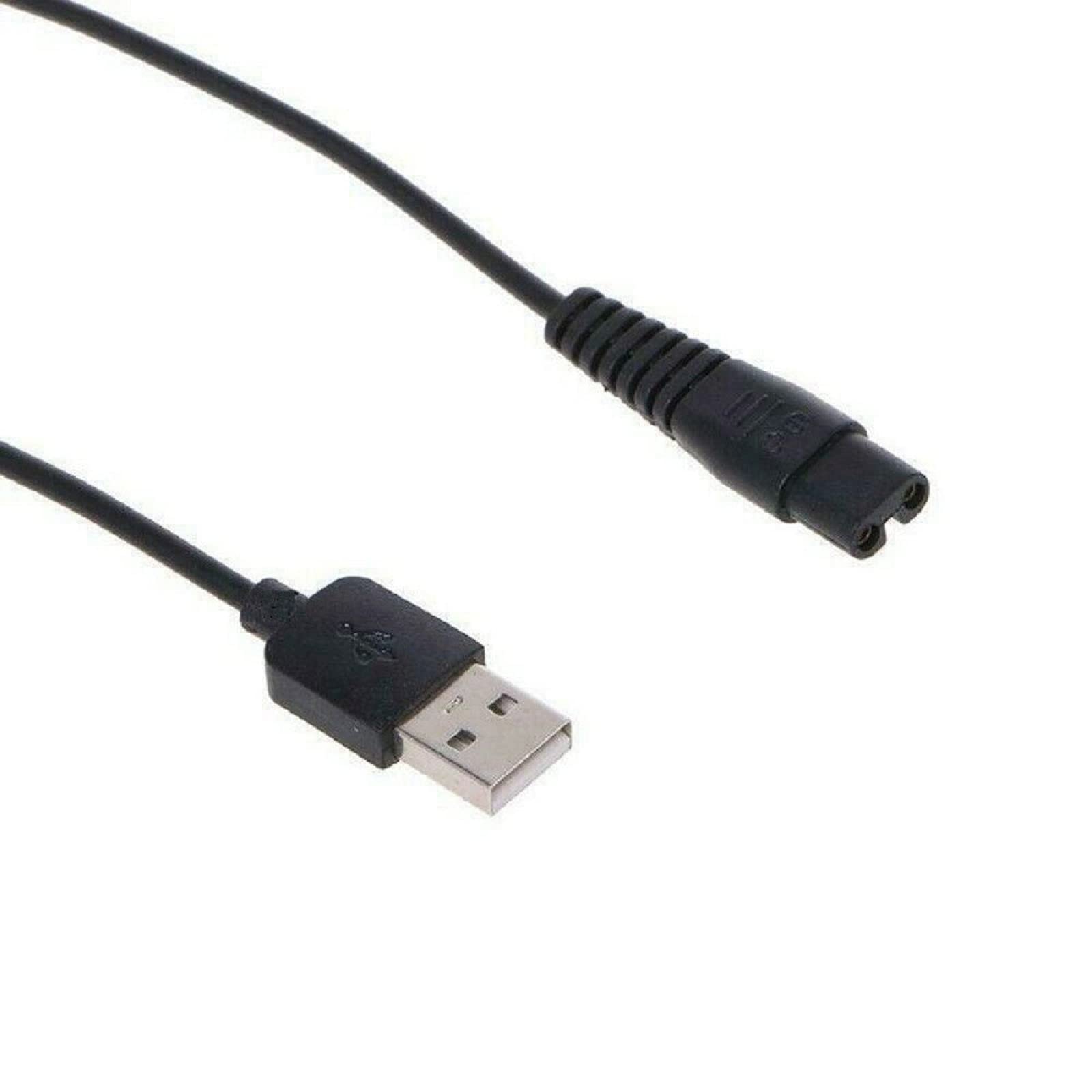 USB Charging Cable Power Cord for BODYA Electric Shaver - Compatible with Mijia Razors - Fast Charging Adapter (Black) - Perfect for Travel, Home & Office Use