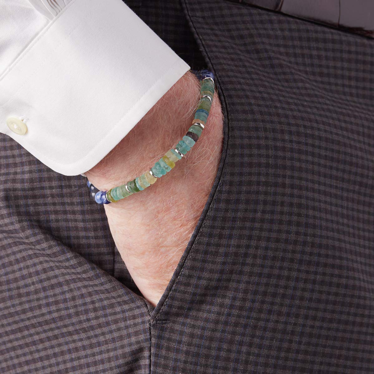 Men's Oceana Bracelet - Stylish Waterproof Beaded Bracelet for Men - Perfect for Beach, Swimming & Outdoor Activities
