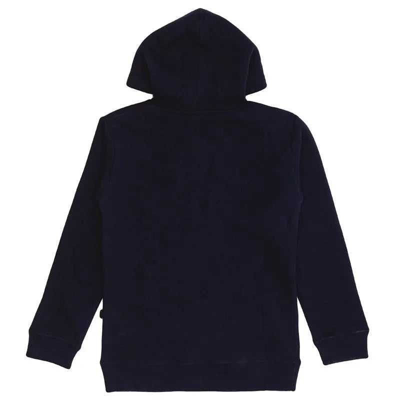 Quiksilver Boys' Logo Front Hoodie - Navy Blue Pullover for Kids | Perfect for School, Play & Outdoor Activities