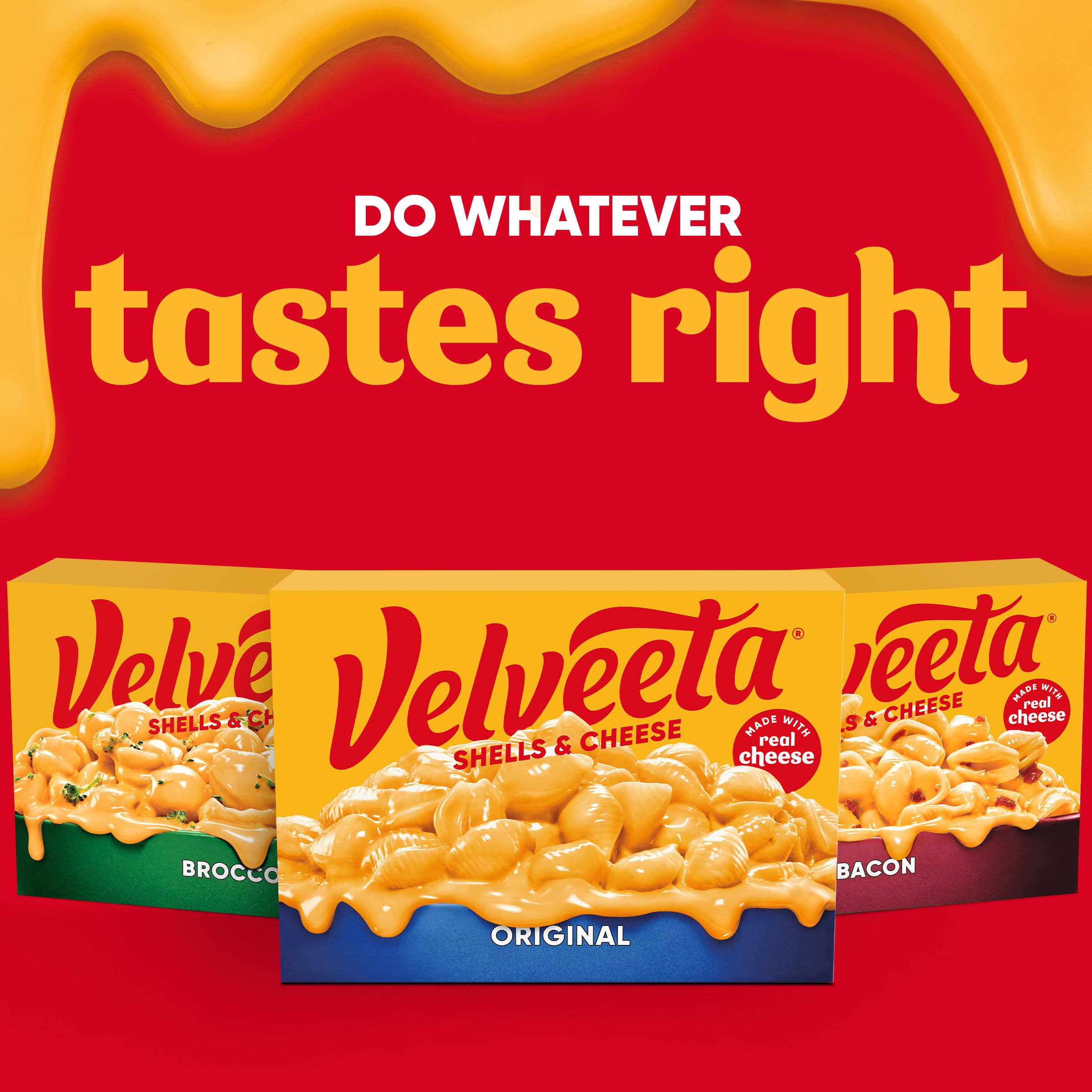 Original Velveeta Shells & Cheese Pasta with Cheese Sauce - 24 oz Value Size Box | Quick & Easy Mac and Cheese Dinner for Family Meals, Kids Lunch, and Comfort Food Cravings