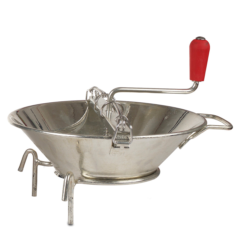 14 Inch Large French Food Mill - Stainless Steel Puree Maker for Soups, Sauces & Baby Food - Perfect for Home Cooking & Professional Kitchens