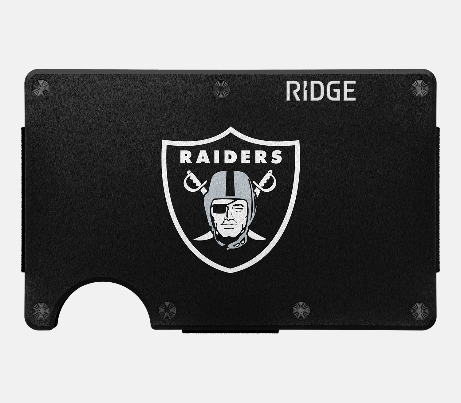 Ridge Wallet for Men - Slim RFID Blocking Aluminum Metal Wallet - Las Vegas Raiders Edition - Perfect for Everyday Carry, Travel & Gifts