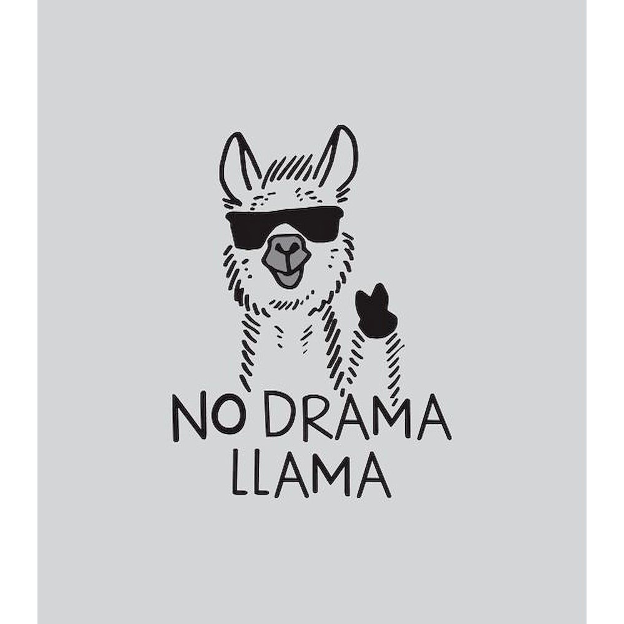 Drama Llama Sticker - Oval Car Bumper Decal for Cars & Laptops