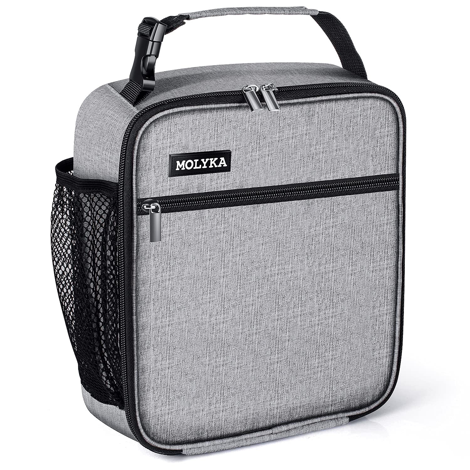 Insulated Lunch Box for Adults - Durable Reusable Lunch Bag with Thermal Protection, Leakproof Tote for Men & Women (Gray) - Perfect for Office, School, Picnics & Outdoor Activities