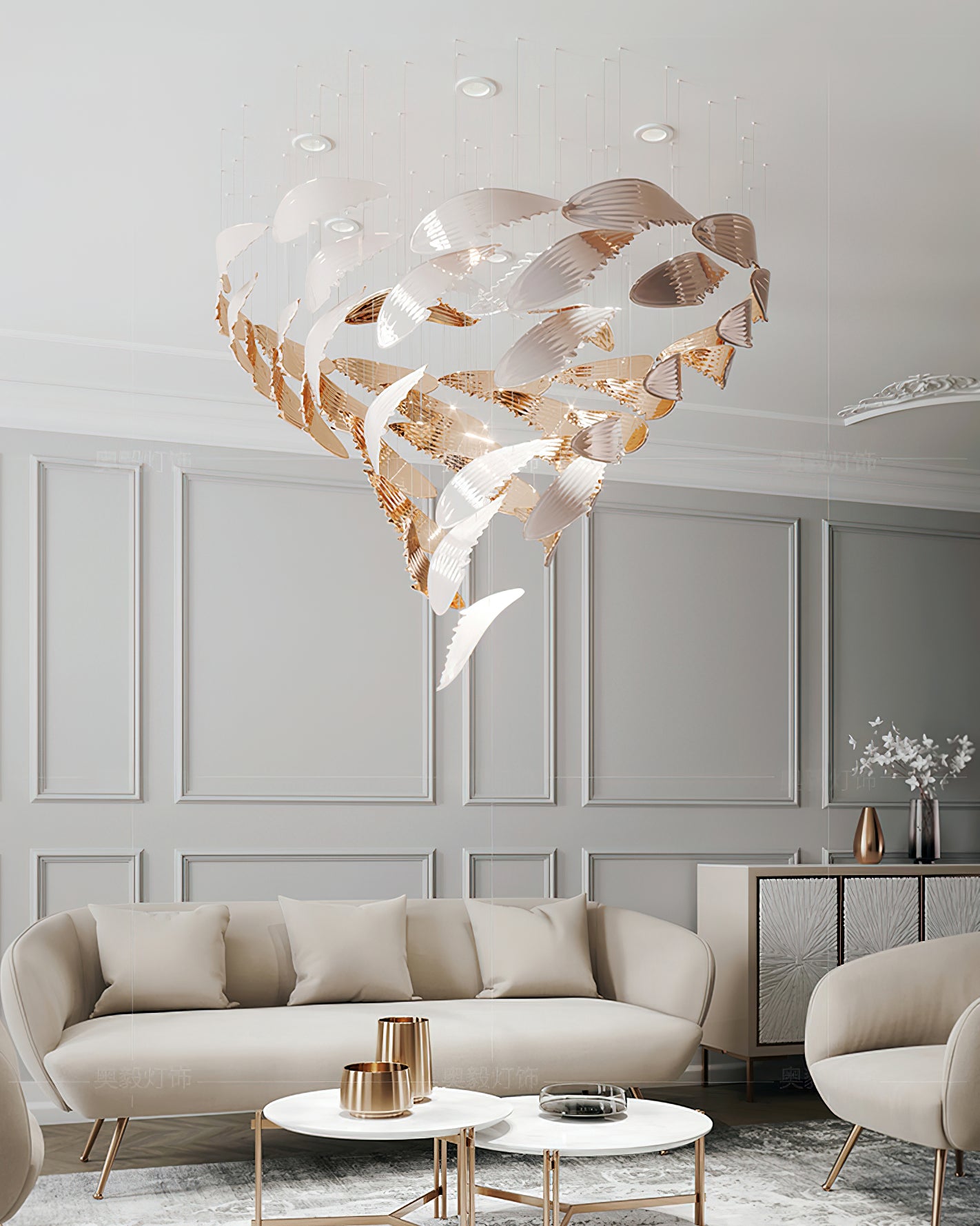 Bennett Chandelier - Elegant Crystal Ceiling Light Fixture for Dining Room, Living Room & Bedroom | Modern Home Decor Lighting