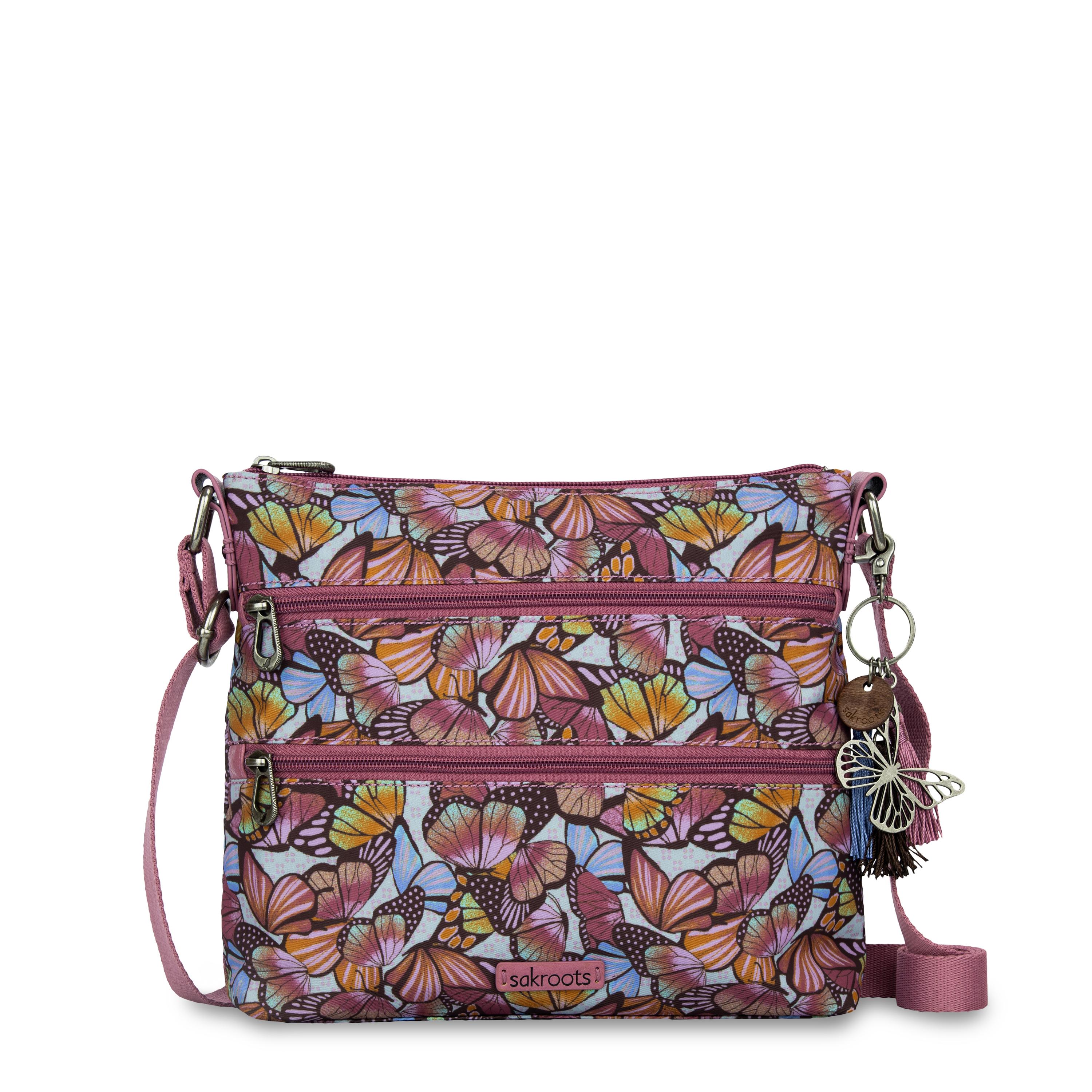 Eco Twill - Mulberry Butterfly Bloom