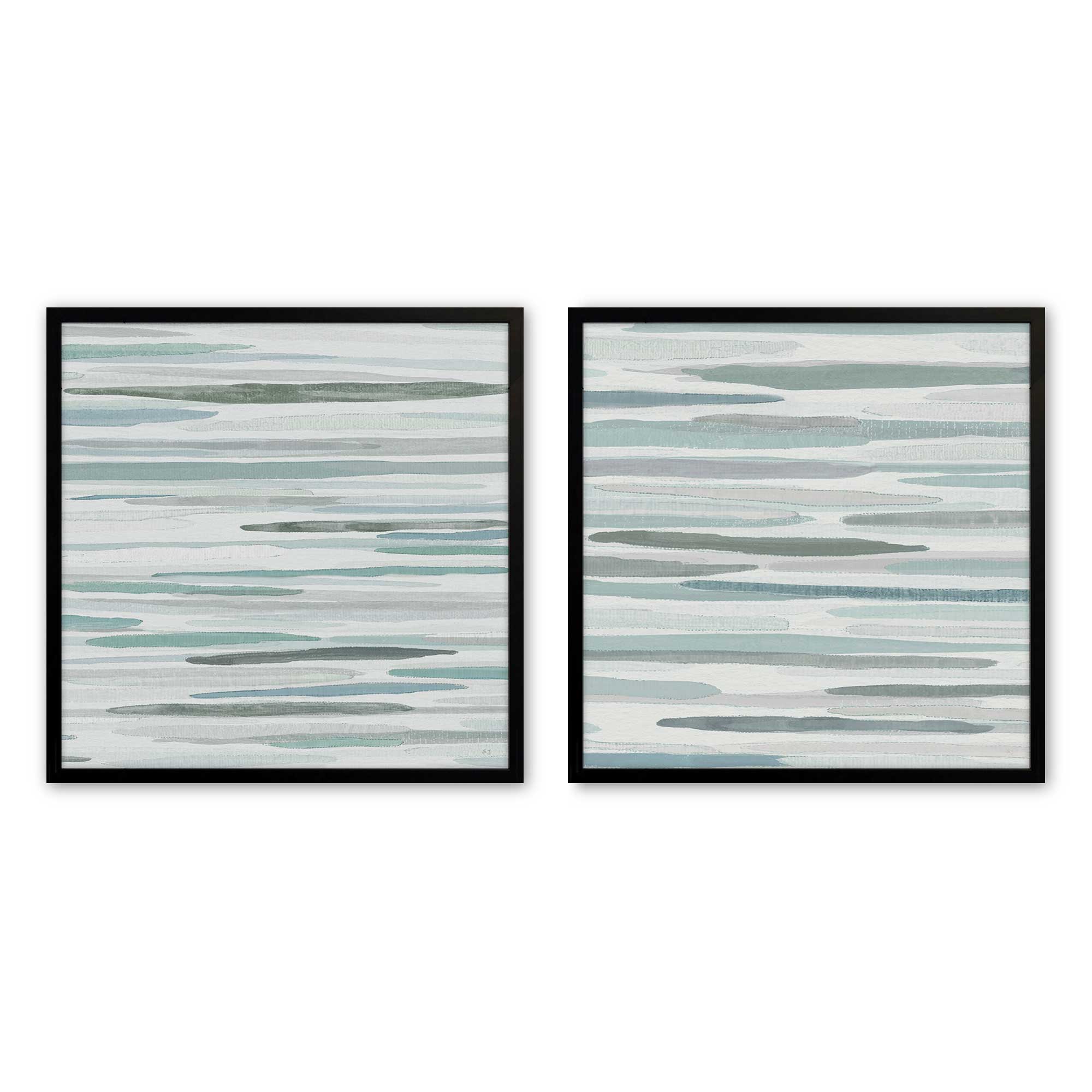 Cresting Calm Set of 2 Wall Art Prints on Archival Matte Paper - Coastal Beach Decor for Living Room, Bedroom & Office