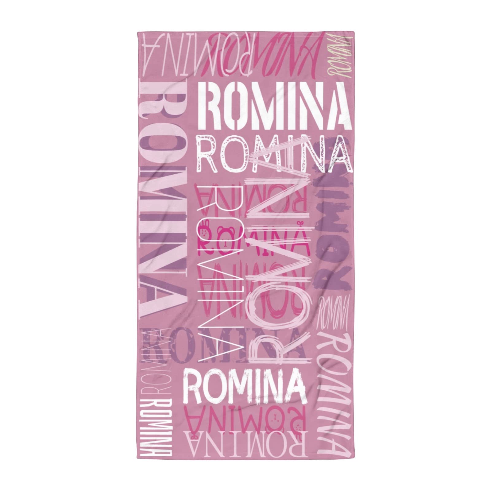 Personalized Kids Beach Towels with Name - Custom Mermaid Beach Towels for Girls, Quick Dry Microfiber, Soft & Absorbent (Z-Pink) - Perfect for Pool, Beach, Summer Vacation & Gift Giving