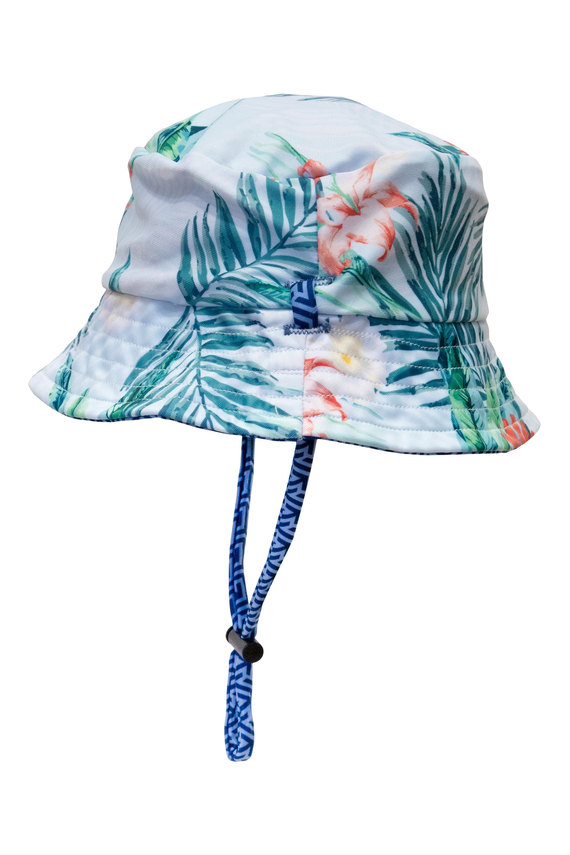 Turtle Island Kids Reversible Swim Hat - Two-Sided Design for Boys & Girls - Due South Blue - Perfect for Swimming Lessons, Beach Trips & Water Sports