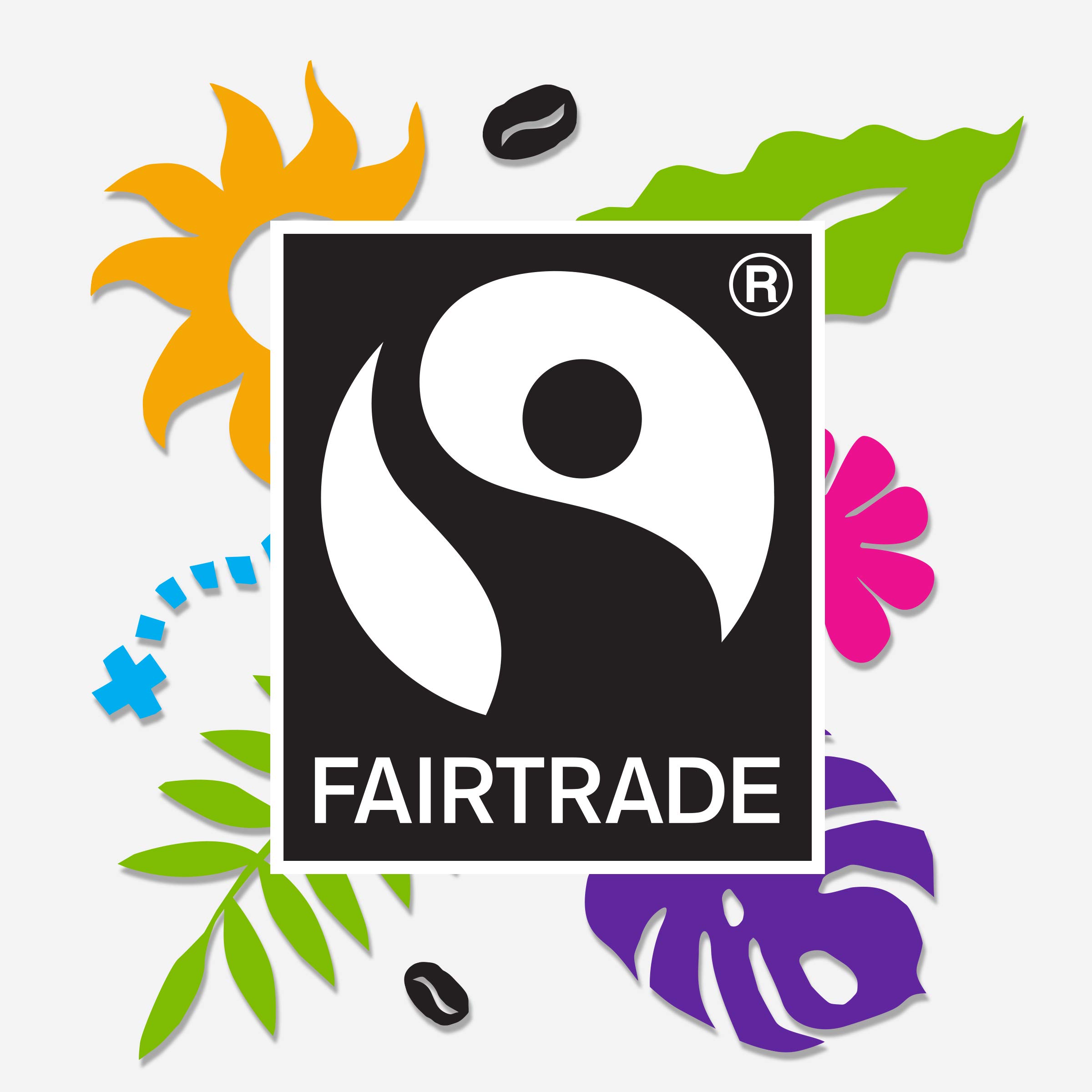 Fairtrade Organic Arabica Coffee - Medium Dark Roast Ground Beans (8 oz) for Home Brewing