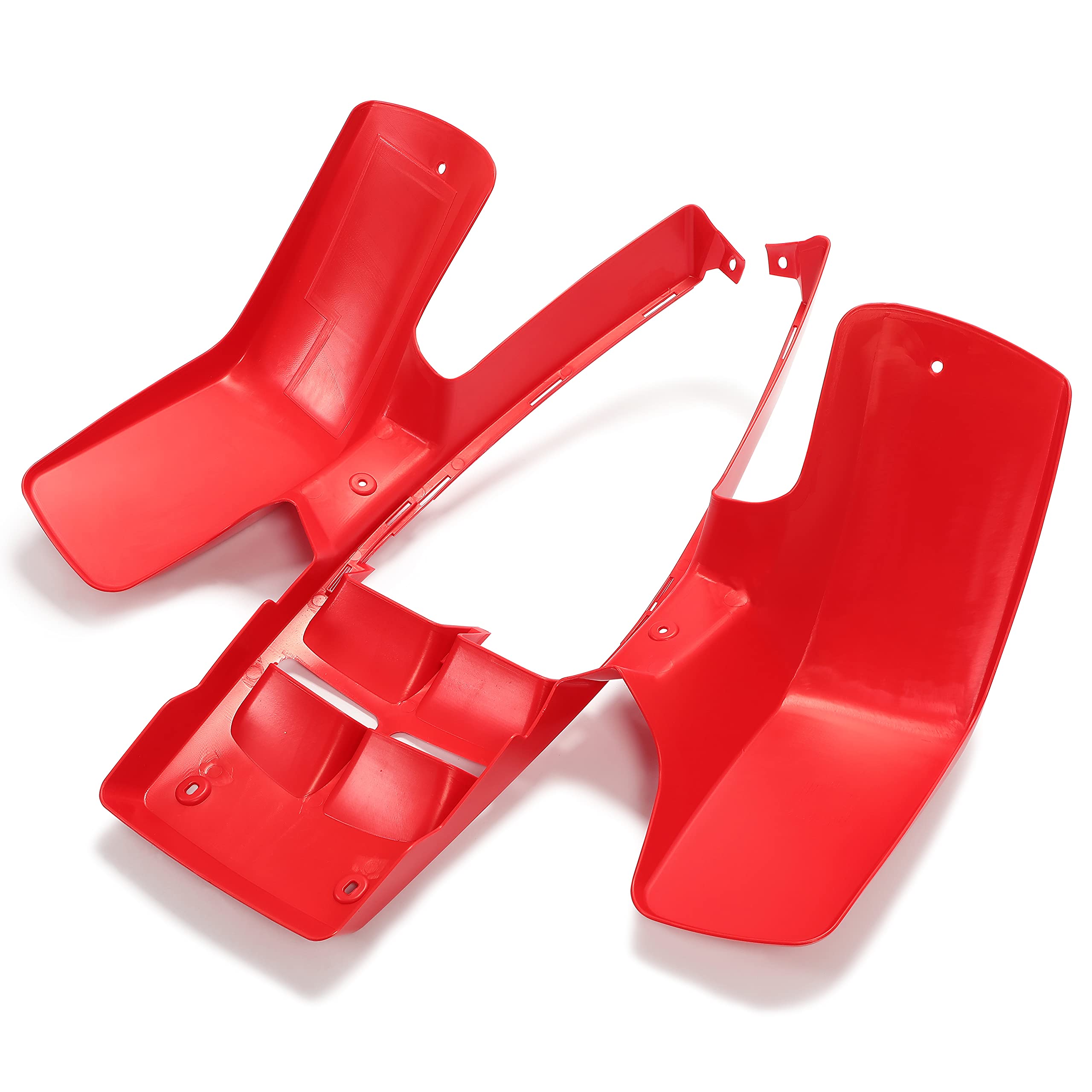 Kojem Red Front Fenders Plastic Body Kit Compatible with 1987-2006 Yamaha Banshee 350 (YFZ350) - Durable ATV Replacement Parts for Off-Road Racing & Trail Riding