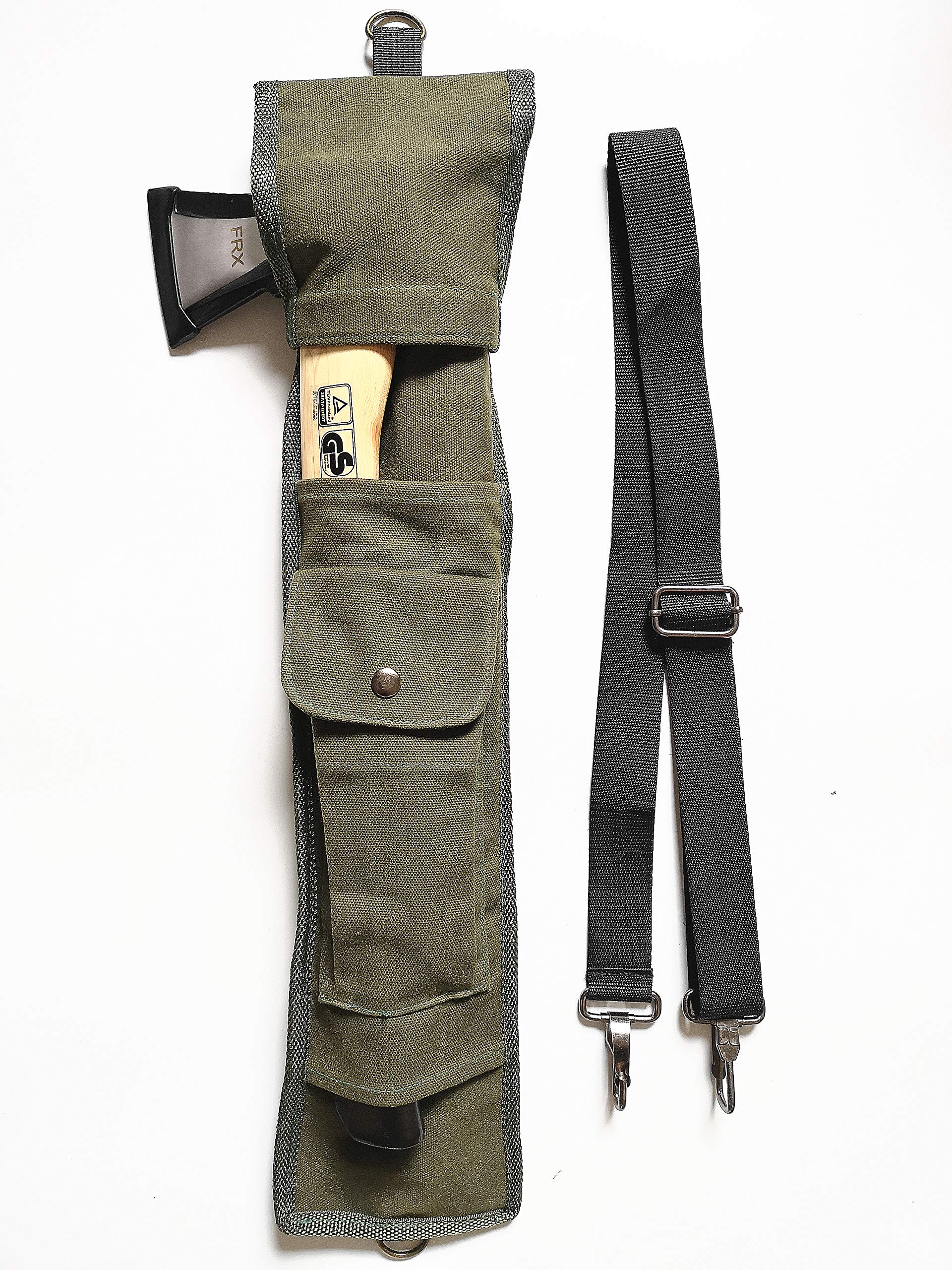 TIPU Axe and Saw Sling - Durable Canvas Sheath for BOREAL21 Folding Bow Saw, Agawa Saw & Bucksaw - Perfect for Camping, Hiking, and Outdoor Woodcutting Adventures