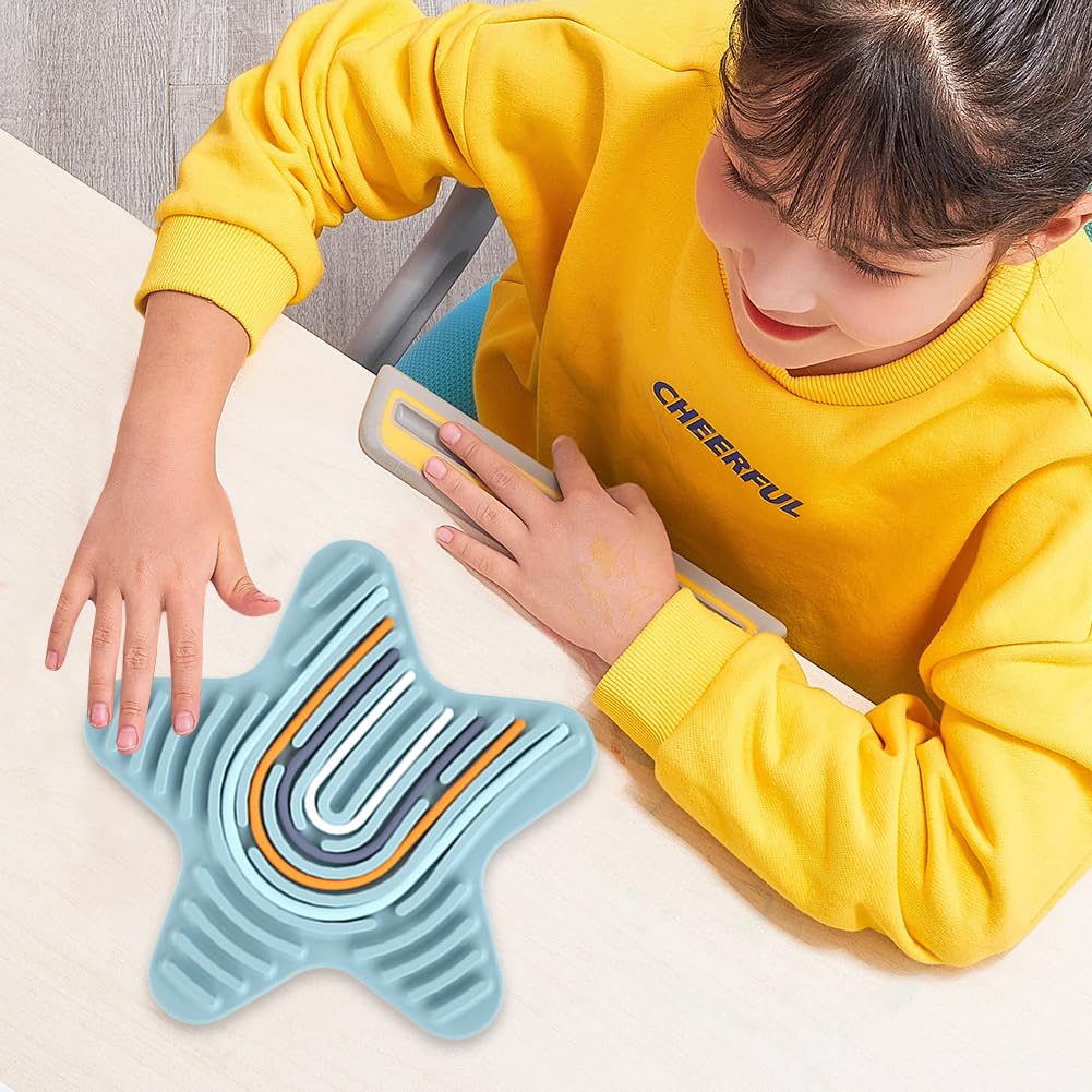 **Sensory Fidget Toys for Kids & Adults - Double-Sided Busy Board with 20 Strings, ADHD & Autism Anxiety Relief, Stress & Calming Sensory Activity for Ages 3+ - Perfect for Home, School & Travel Use**