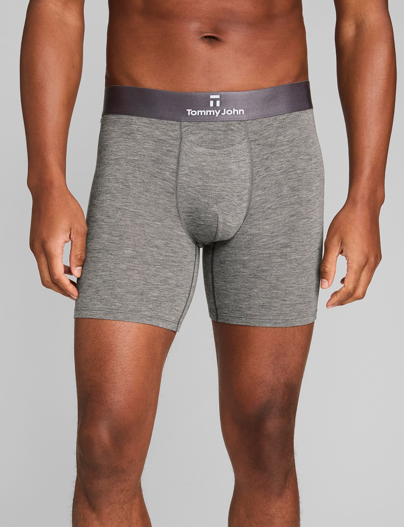 Second Skin Mid-Length Boxer Briefs for Men - 6 Pack (3 Pairs) - Ultra Soft Breathable Underwear for Everyday Comfort & Active Lifestyle