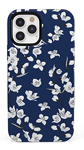 04 Navy Cherry Blossom Floral