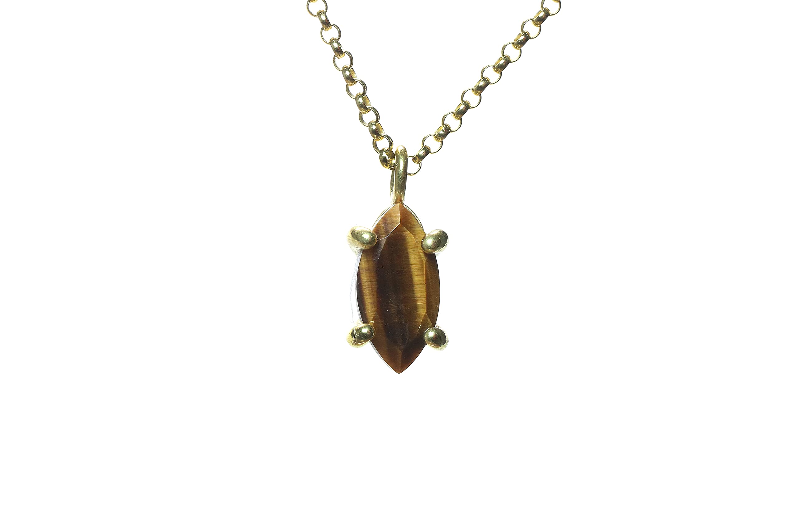 Tiger Eye Anemone Necklace - Handmade Jewelry for Women - Wedding & Birthday Gift - Elegant Box