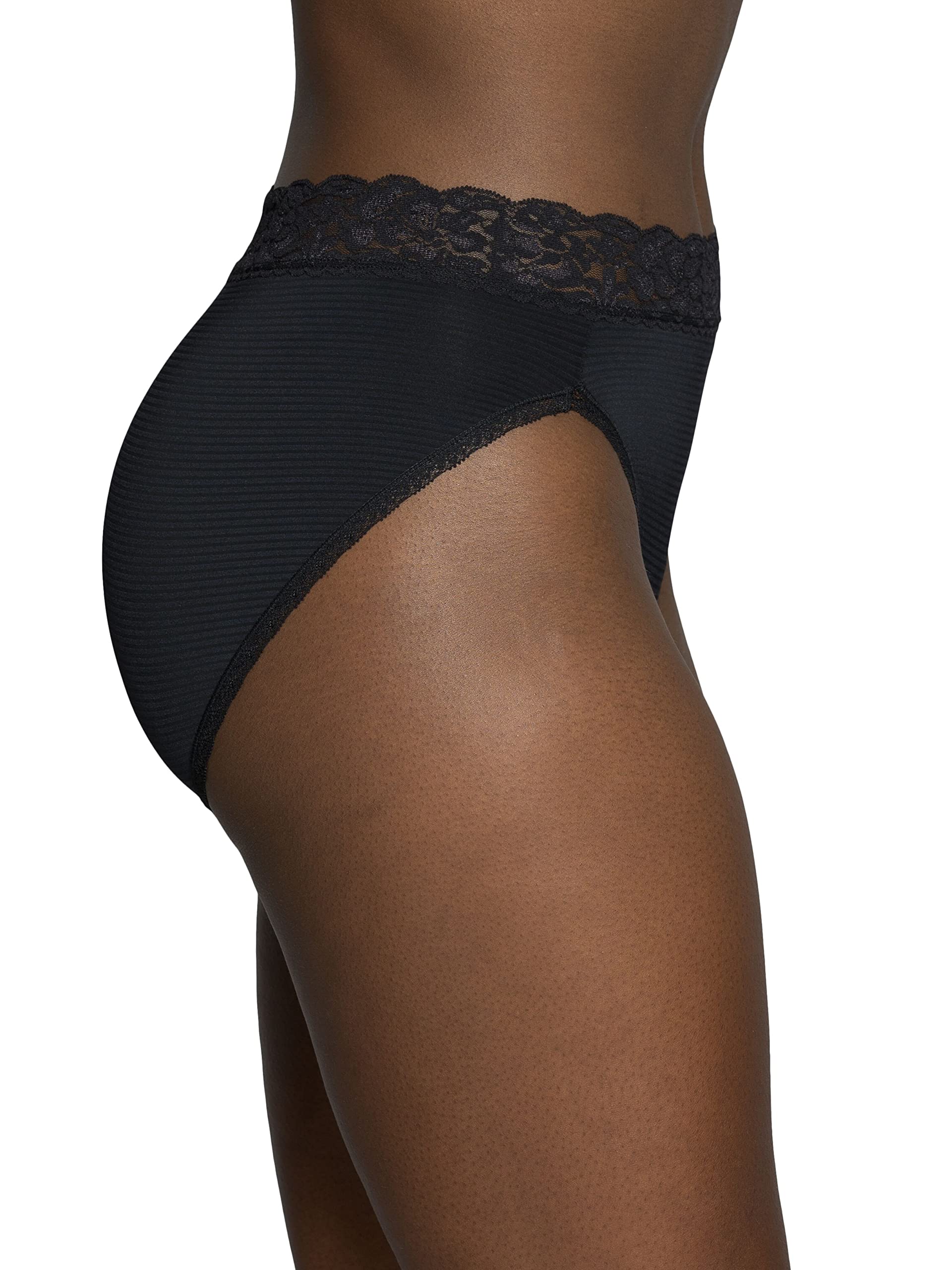 Vanity Fair Women's Flattering Lace Panties - Lightweight Silky Underwear with Superior Stretch for Everyday Comfort & Feminine Style | Perfect for Work, Date Night & Special Occasions