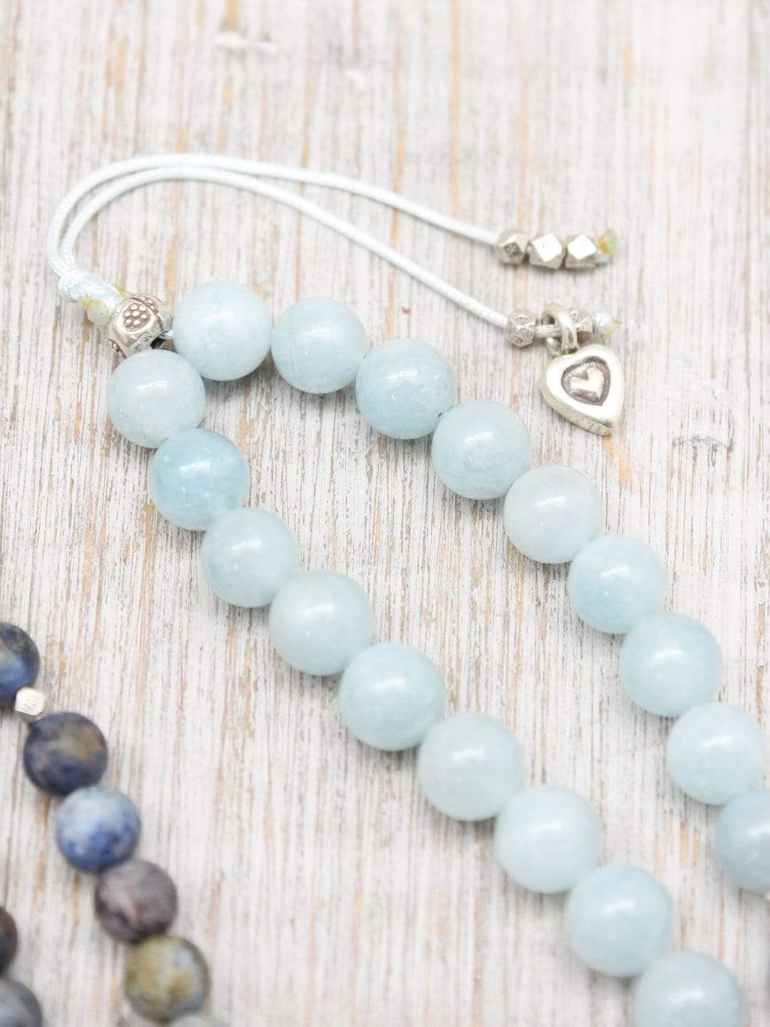 Happiness and Healing Mala Beads - 108 Natural Stone Meditation Bracelet for Stress Relief & Positive Energy | Yoga, Mindfulness & Spiritual Practice Accessory