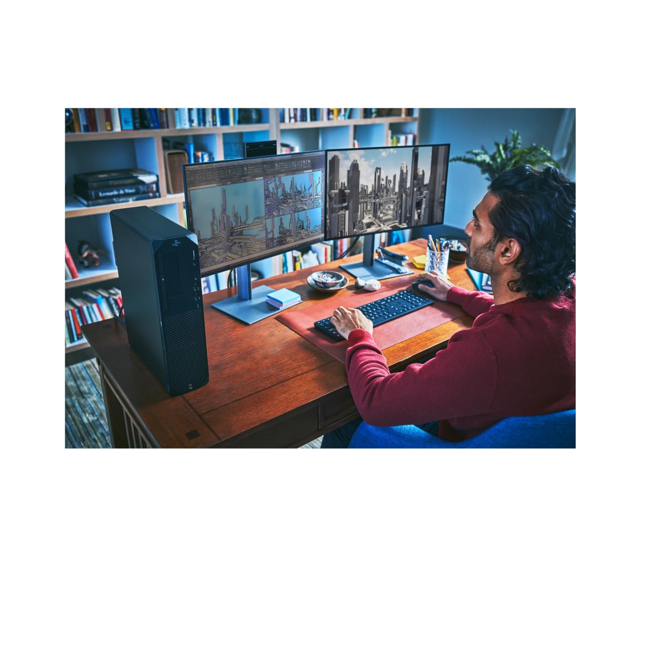 HP 655 Wireless Keyboard and Mouse Combo - 2.4GHz, QWERTZ German Layout, Black - Compatible with HP Pro X360 Fortis 11 G9 & ProBook 445 G9 Laptops - Perfect for Office Work, Home Computing & Remote Learning