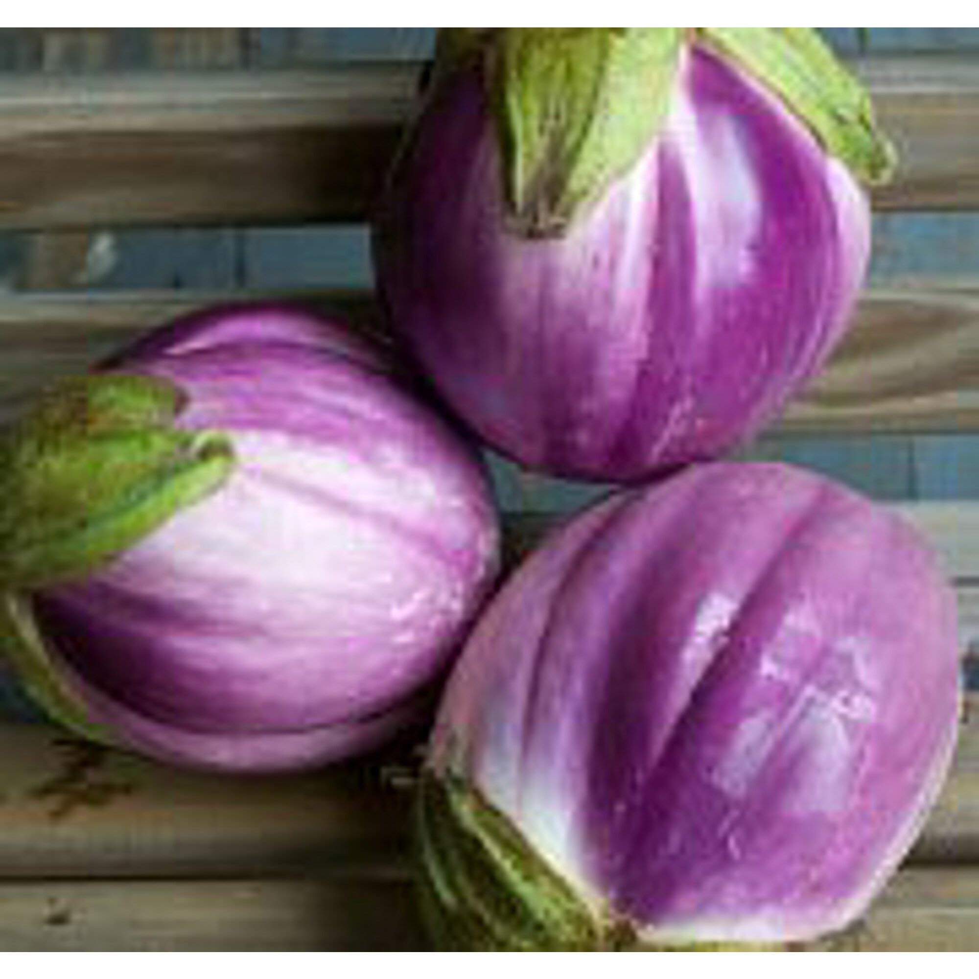 Organic Rosa Bianca Eggplant Seeds - 25+ Heirloom, Non-GMO Seeds for Vegetable Gardening | Perfect for Home Gardens, Container Planting & Italian Cuisine