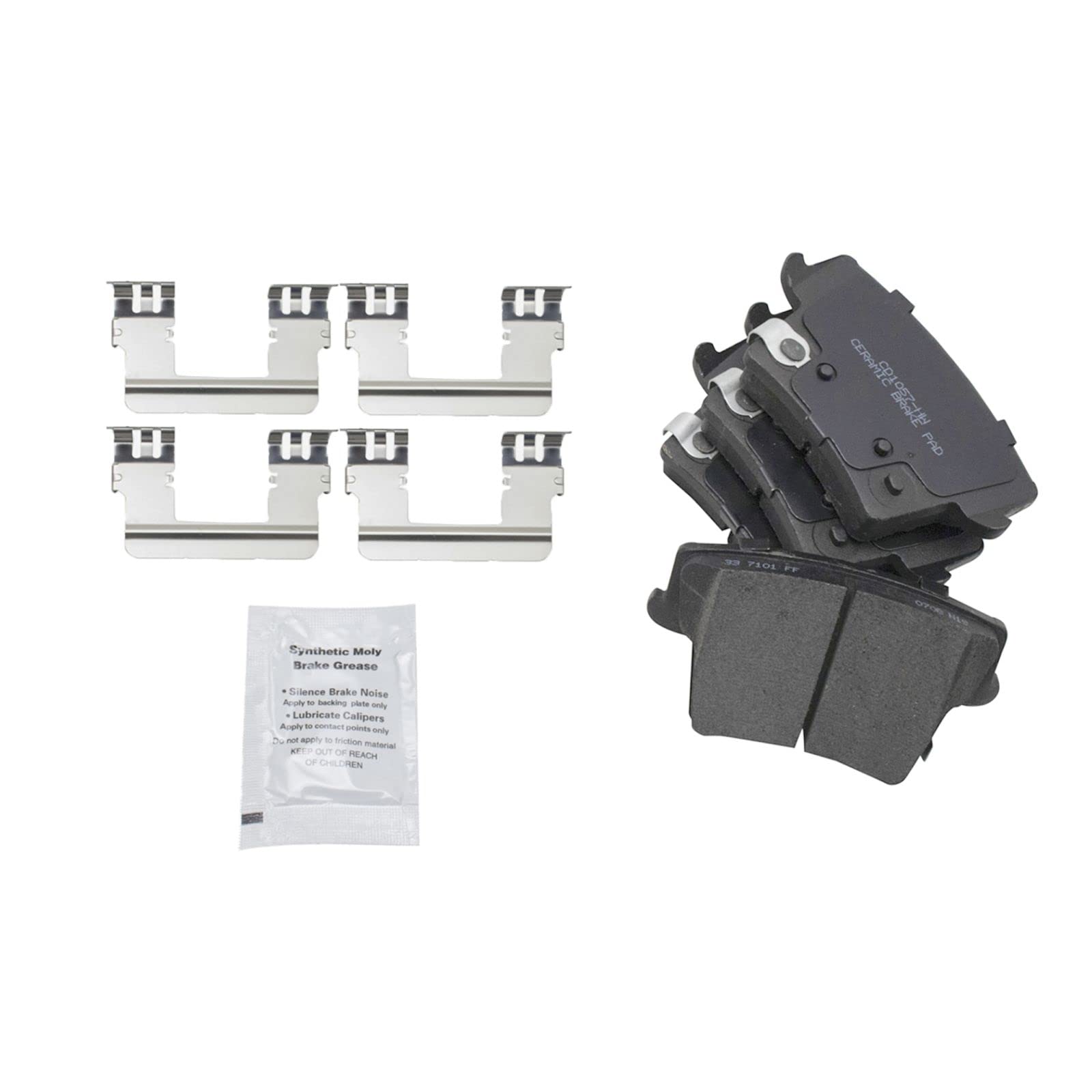 High-Performance Ceramic Brake Pads & Drilled Slotted Rotors Kit - Front & Rear Brake Upgrade for Cars, Trucks & SUVs - Perfect for Racing, Towing & Daily Driving