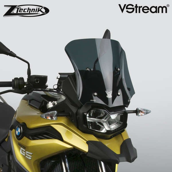 ZTechnik F800GS2 & F750GS VStream Sport Dark Tint Windshield - Motorcycle Windshield for BMW Adventure Bikes - Perfect for Long Rides and Highway Cruising