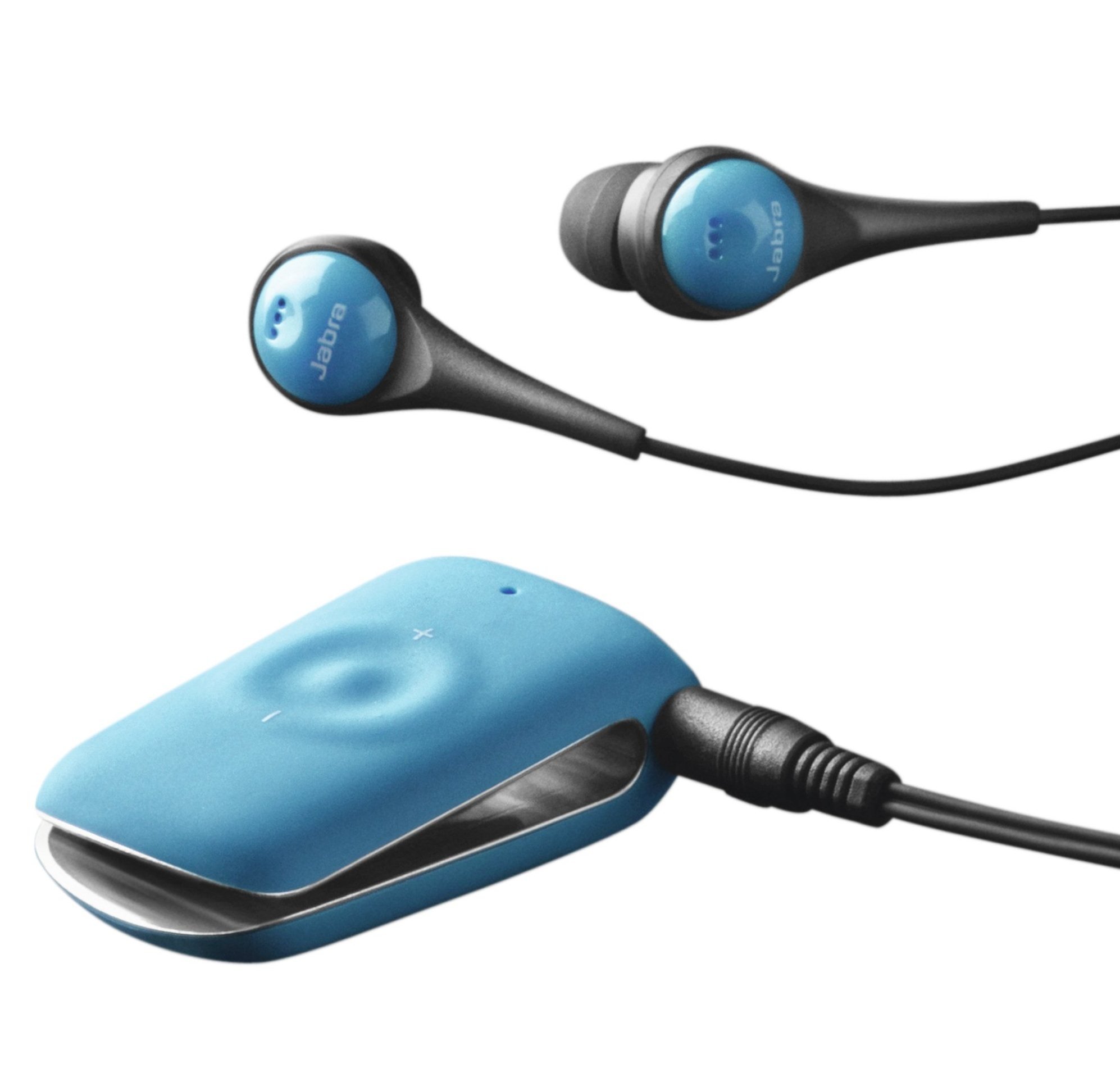Jabra CLIPPER Bluetooth Stereo Headset - Wireless Sports Earbuds with Mic - Retail Packaging (Blue) - Perfect for Running, Gym & Outdoor Activities