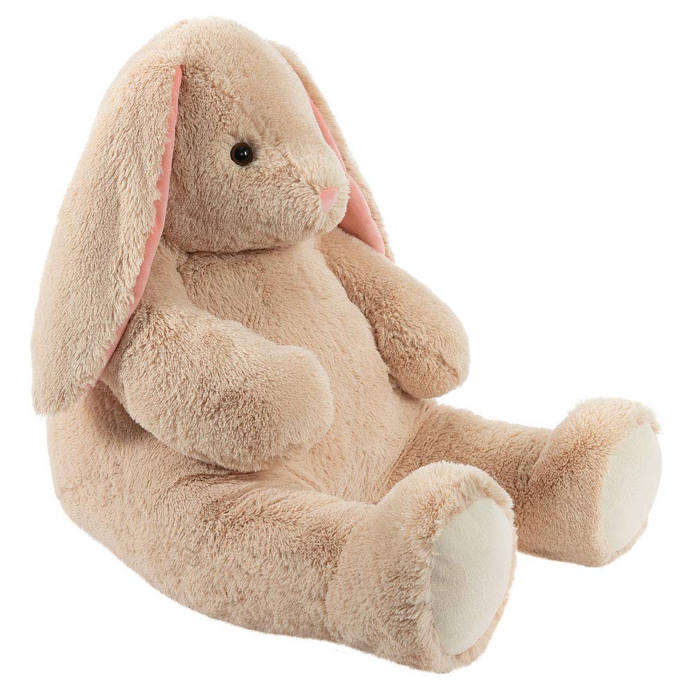 **Vermont Teddy Bear Giant Bunny Stuffed Animal - 4 Ft Large Plush Rabbit Toy for Kids & Adults, Soft Huggable Easter Gift for Bedroom Decor, Nursery, or Cuddling - Giant Cuddle Collection**