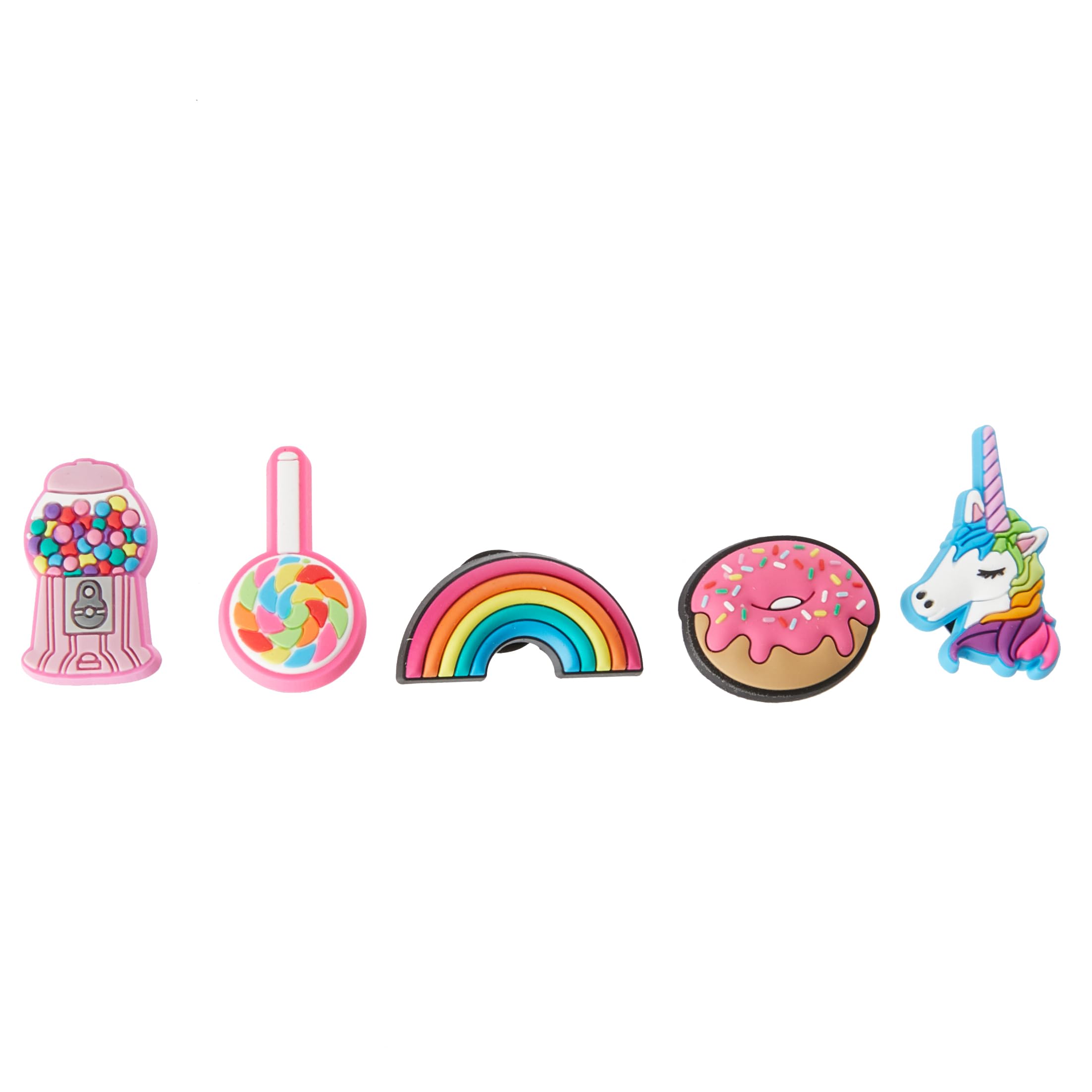 Crocs Jibbitz 5-Pack Unicorn Shoe Charms - Colorful DIY Shoe Accessories for Kids & Adults | Perfect for Crocs, Backpacks & Lunch Boxes Decorations