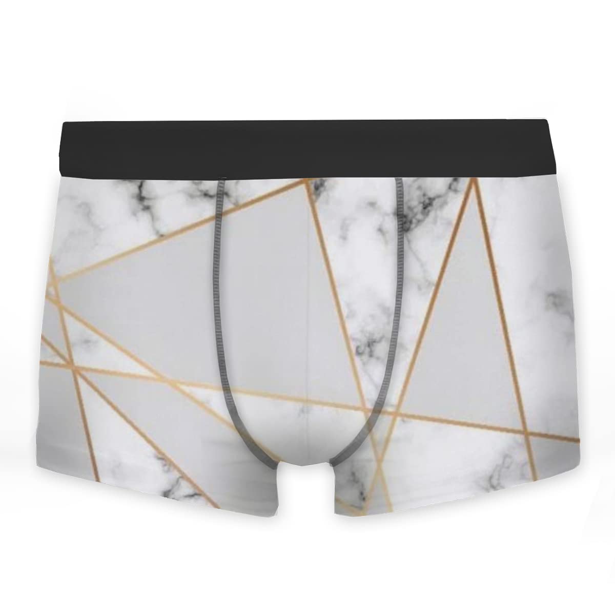 Men's Boxer Briefs - Breathable Underwear with Rose Marble Design | Comfortable Daily Wear & Gym Underpants