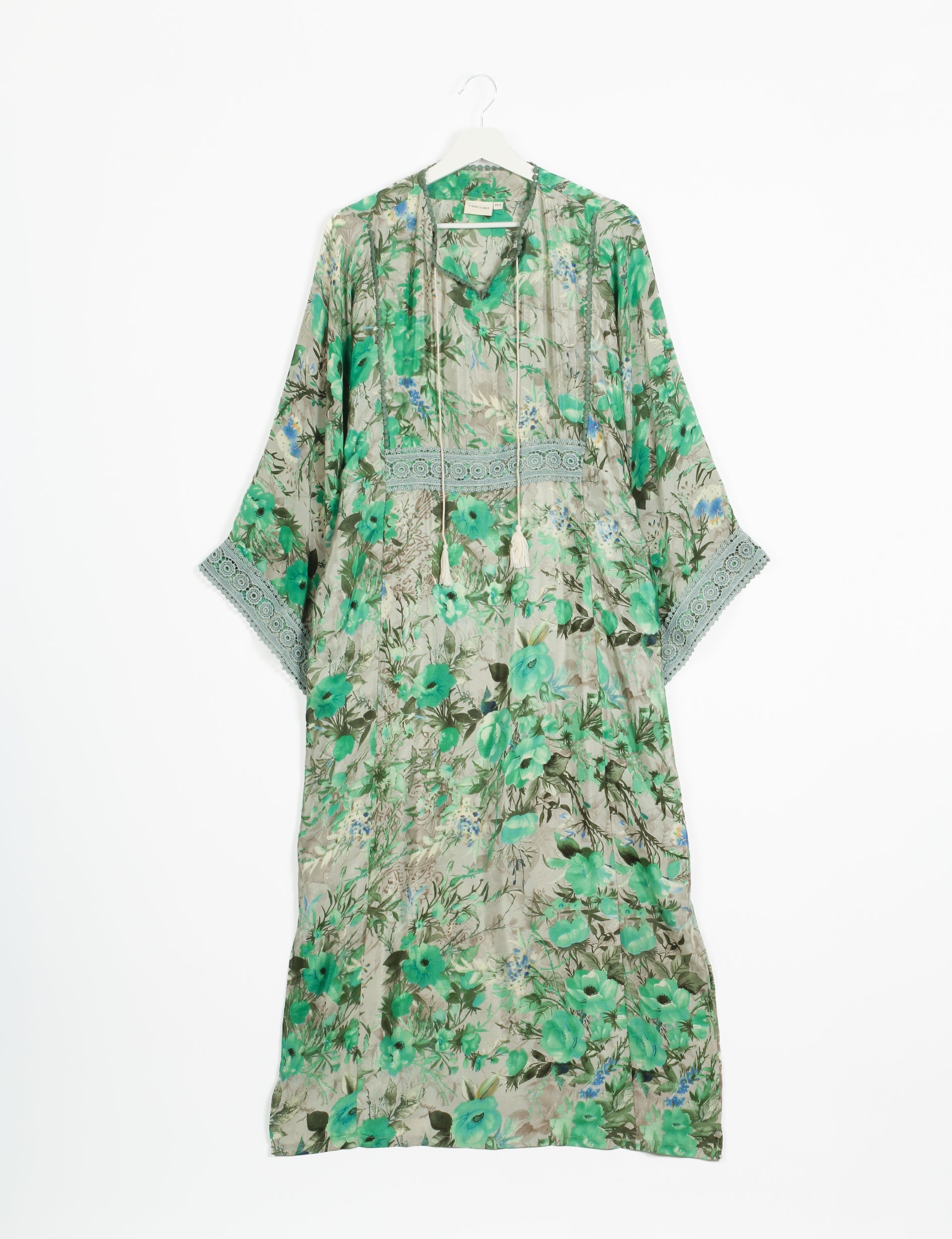 Maxi Kaftan Dress for Women - Flowy Boho Beach Cover Up - XSS 02 - Perfect for Summer Vacations, Pool Parties, and Resort Wear