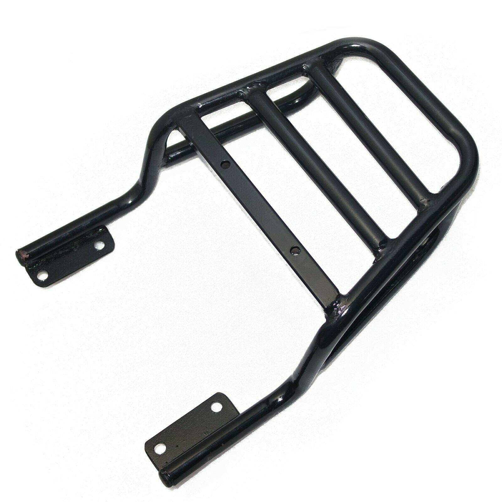 Black Rear Rack Luggage Carrier for Royal Enfield Interceptor 650 - Heavy Duty Motorcycle Cargo Rack for Touring & Adventure Riding