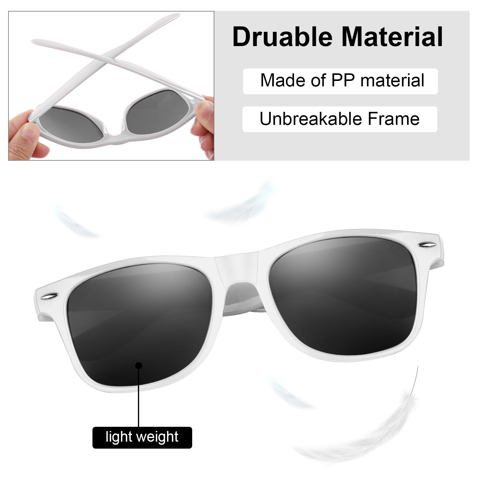 FEPITO Kids Party Sunglasses Bulk Pack - Fun Birthday Party Favors & Supplies for Boys and Girls - Perfect for Birthday Parties, Pool Parties, and Summer Events