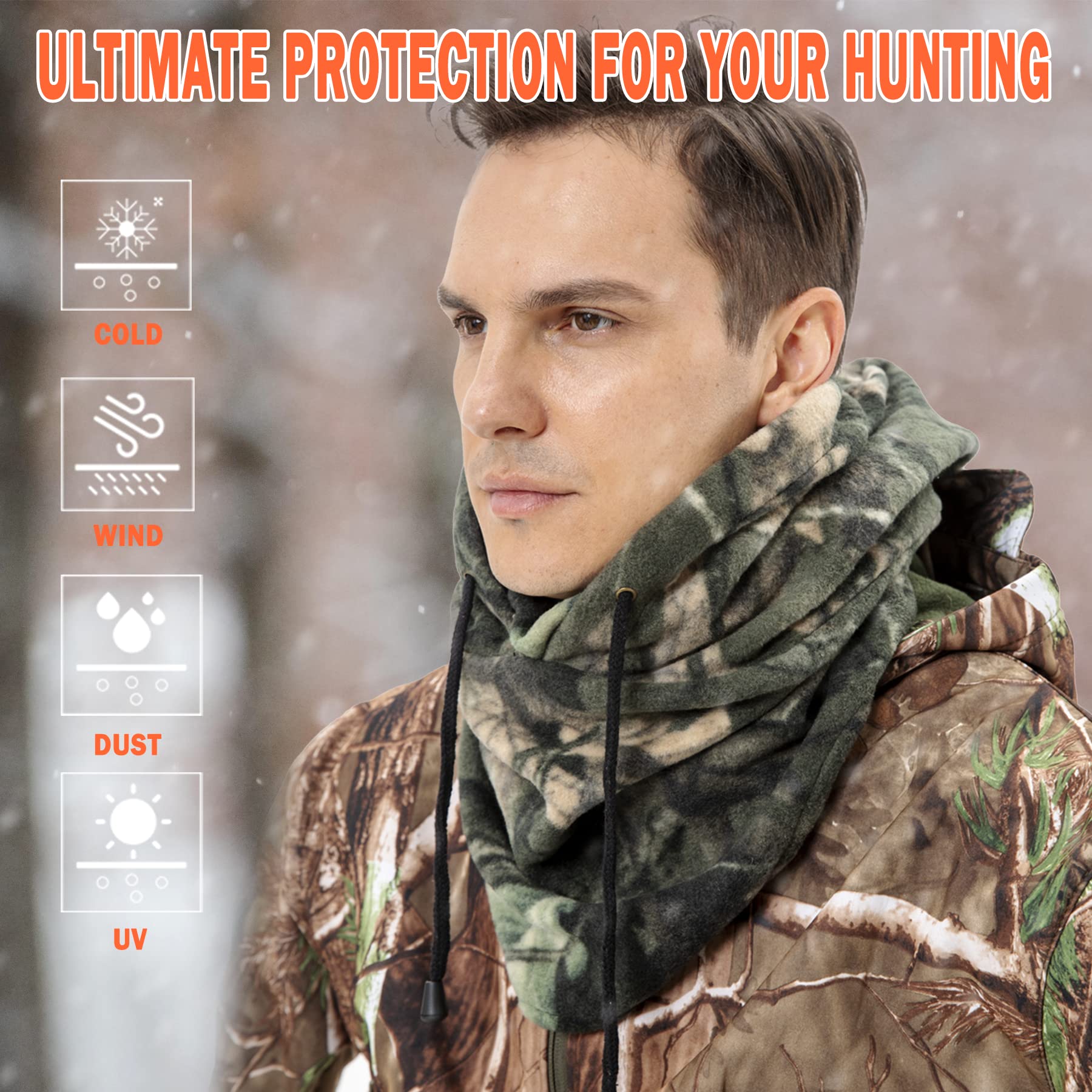 Your Choice Hunting Face Mask - Camo Balaclava for Cold Weather | Warm Winter Hunting Gear for Men & Women | Perfect for Hunting, Skiing & Outdoor Adventures