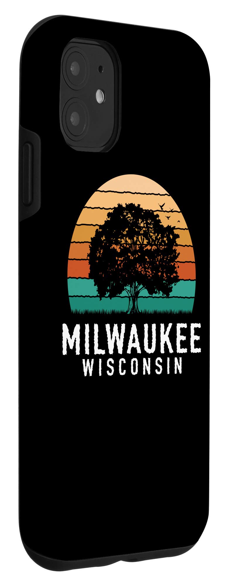 iPhone 11 Case - Milwaukee Vintage Sunset Wisconsin Souvenir Phone Cover - Perfect for Travelers & Wisconsin Lovers, Great Gift Idea for Friends & Family