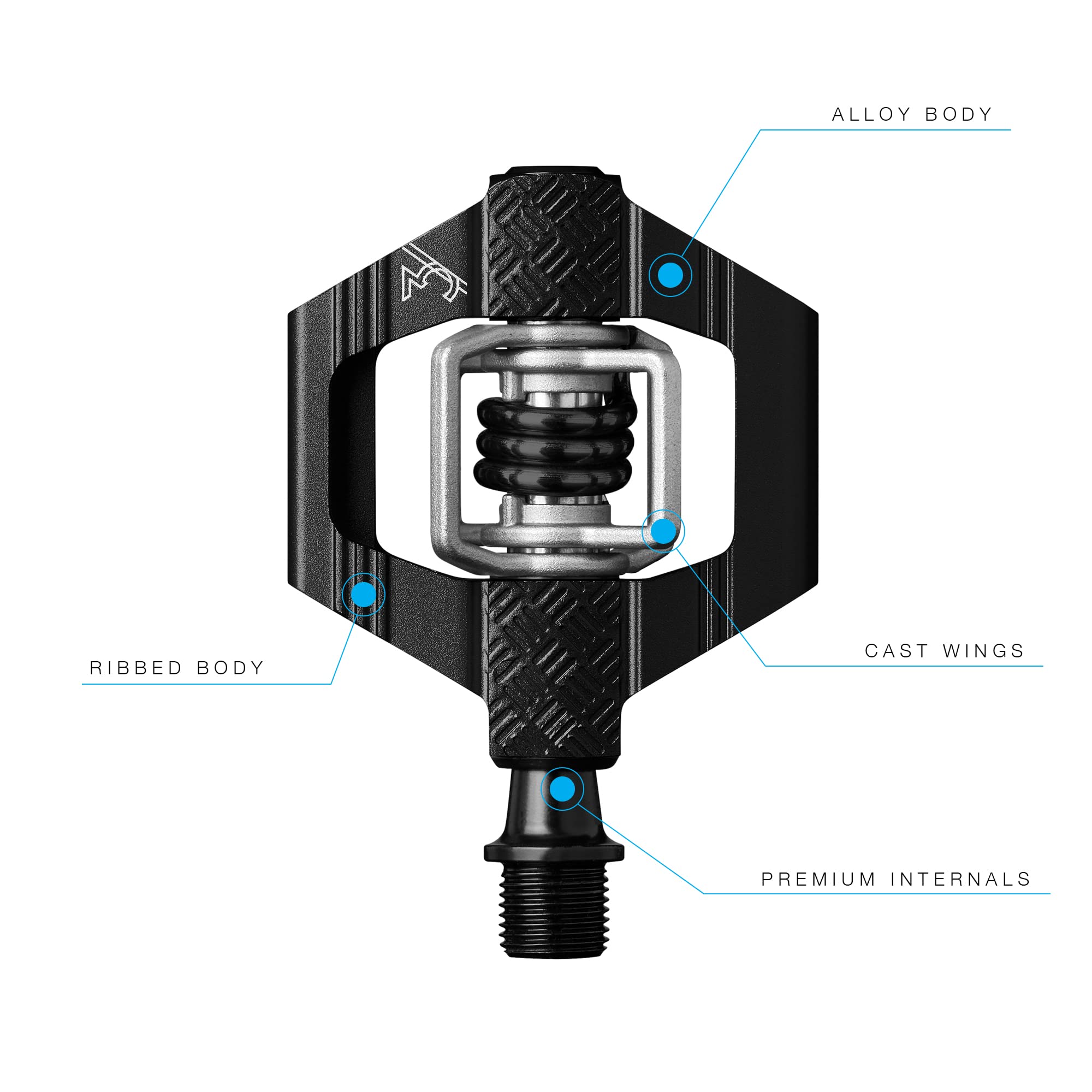 CRANKBROTHERS Candy 3 Mountain Bike Pedals - Lightweight & Durable MTB Pedals for Trail & Enduro Riding - Perfect for Off-Road Cycling Adventures
