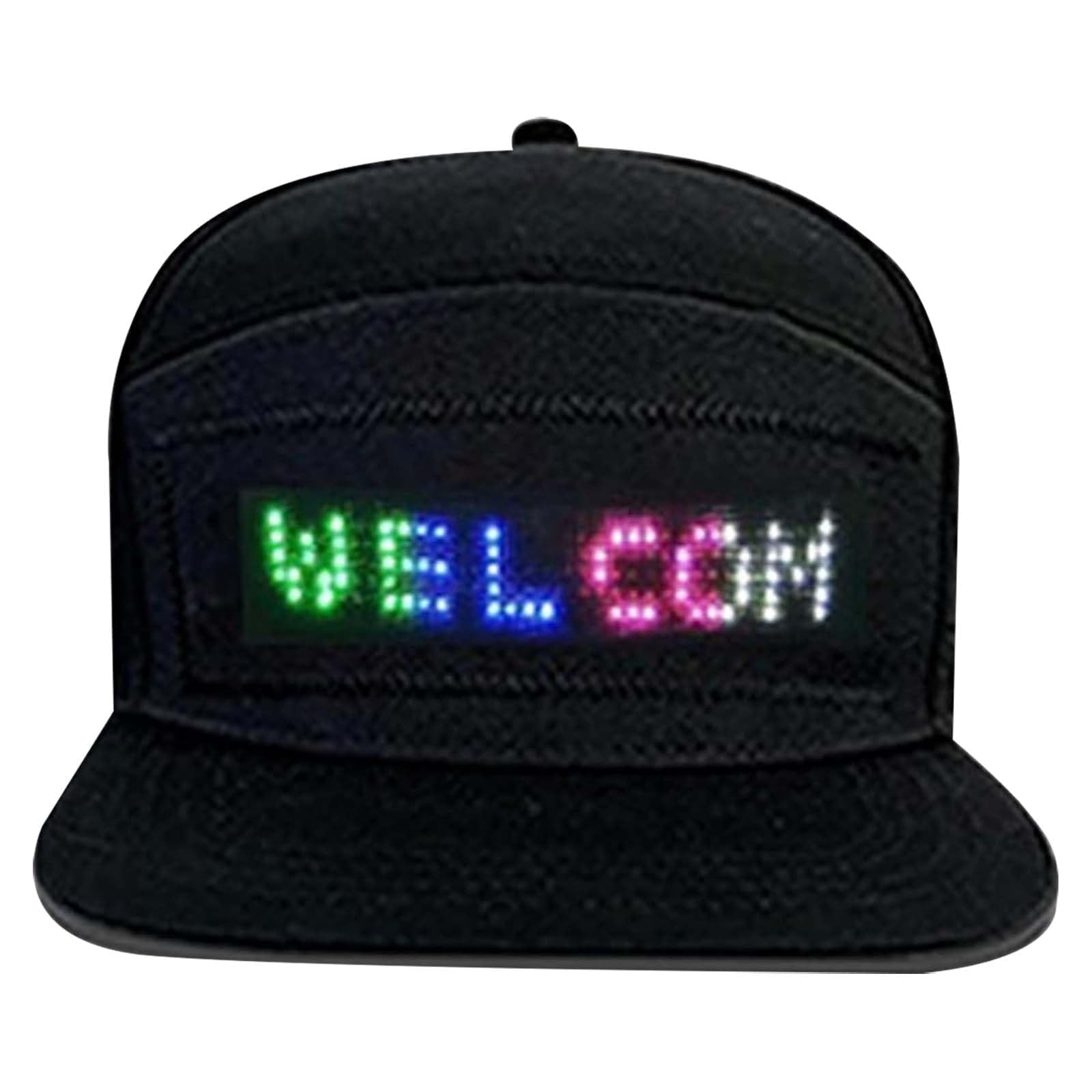 2025 New LED Rolling Display Hat for Men - Smart LED Hat with Scrolling Text - Perfect for Concerts, Parties, and Night Events