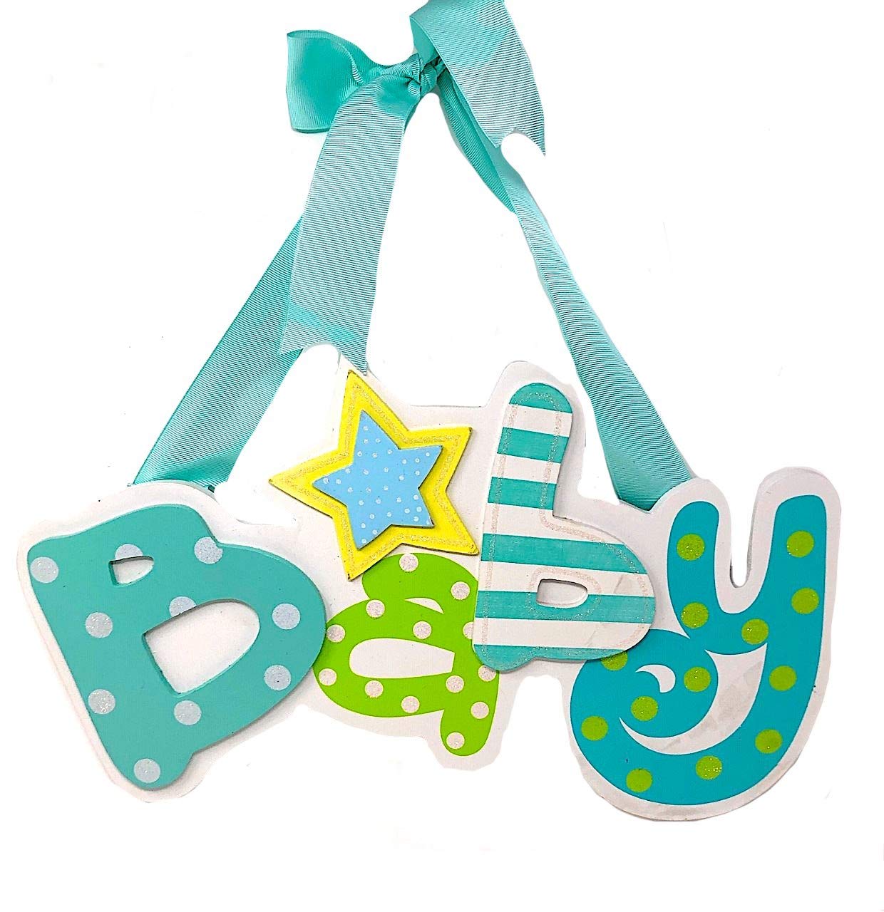 Baby Sign Wall Decor - Nursery Door Hanging for Newborn Bedroom & Shower Decorations | Perfect for Baby Showers, Gender Reveals & Nursery Room Decor