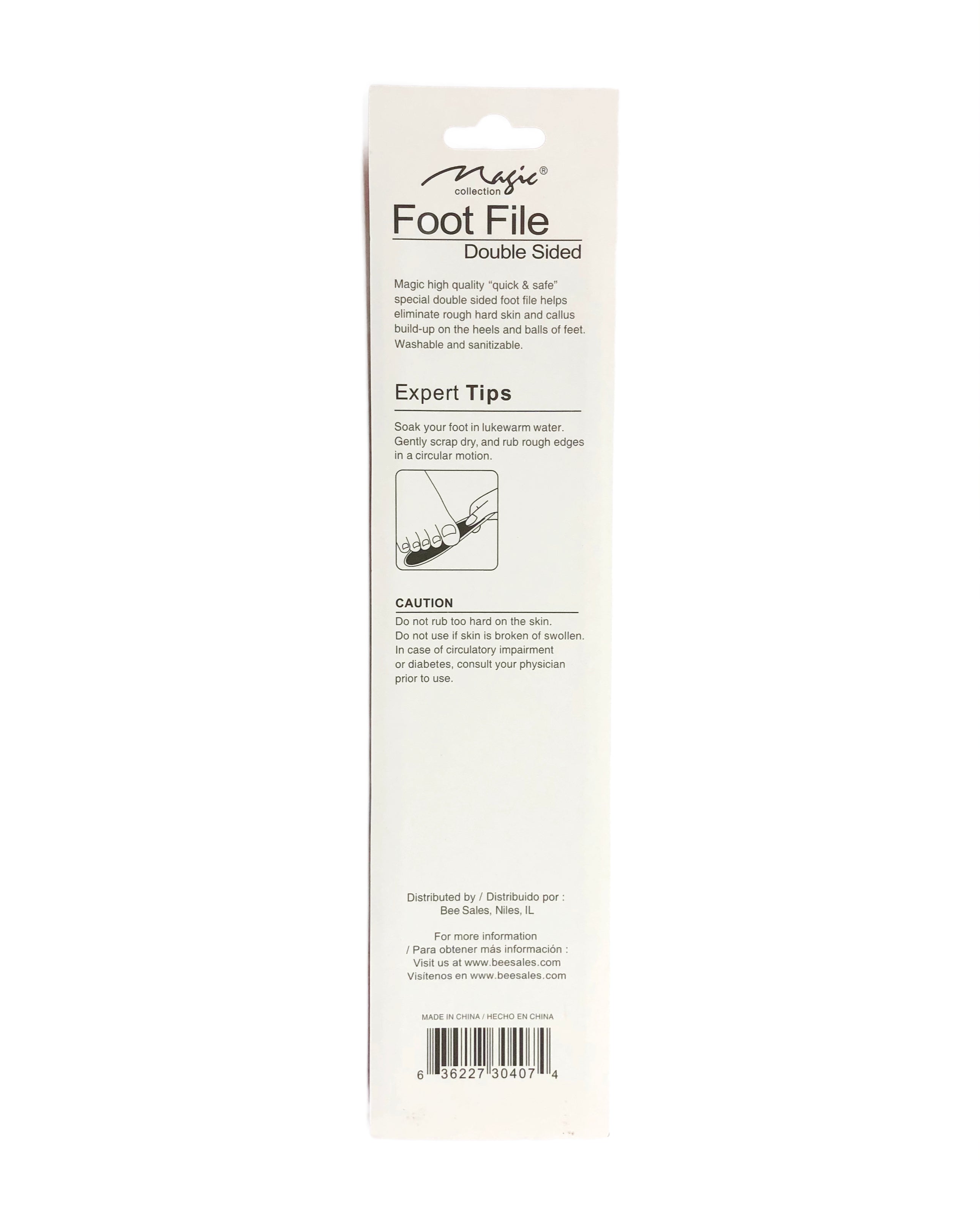 Professional Double Sided Foot File - Callus Remover & Pedicure Tool for Soft Smooth Feet - Perfect for Home Spa, Pedicure & Foot Care Routine