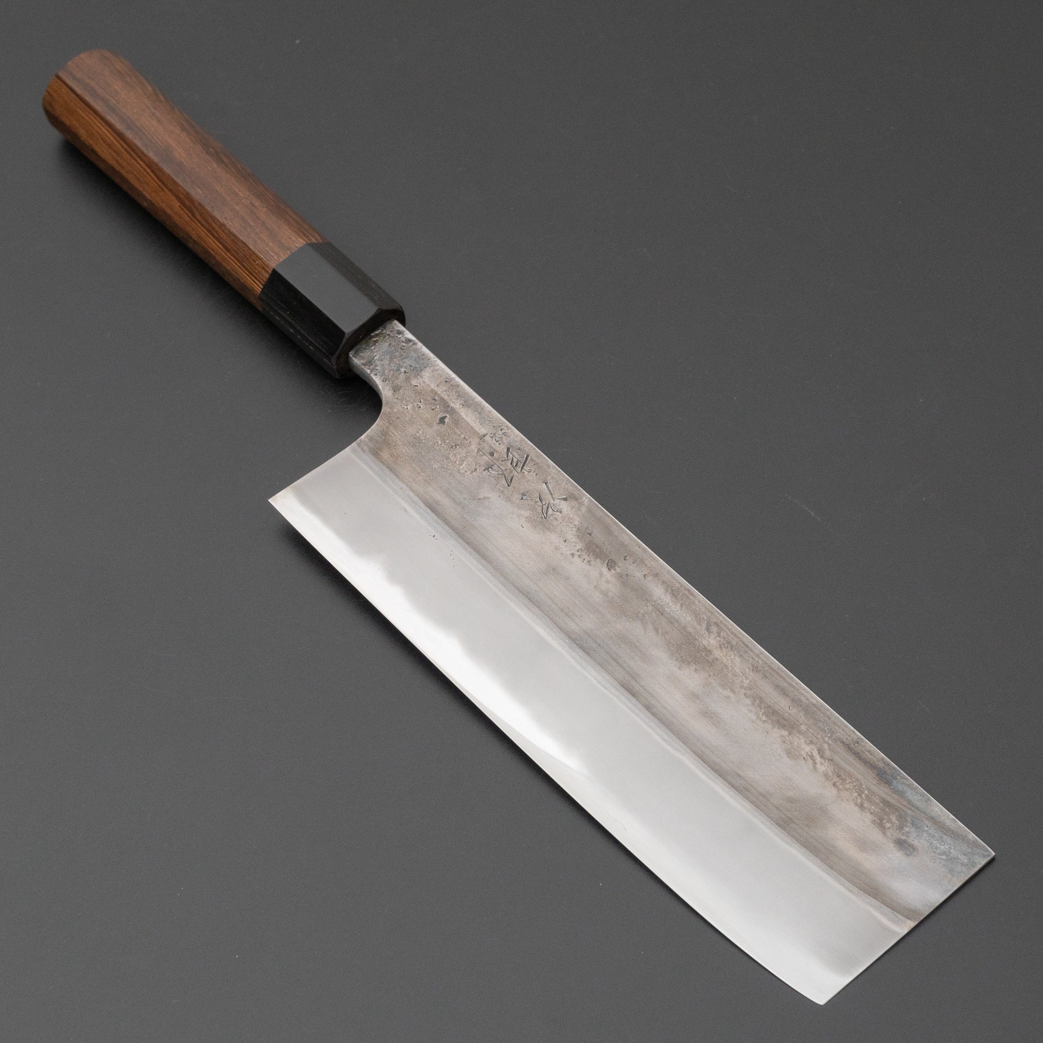 Premium Jiro Tsuchime Wa Nakiri 180mm Japanese Chef Knife with Taihei Tagayasan Handle - Perfect for Sushi, Vegetables & Precision Cutting (#561)
