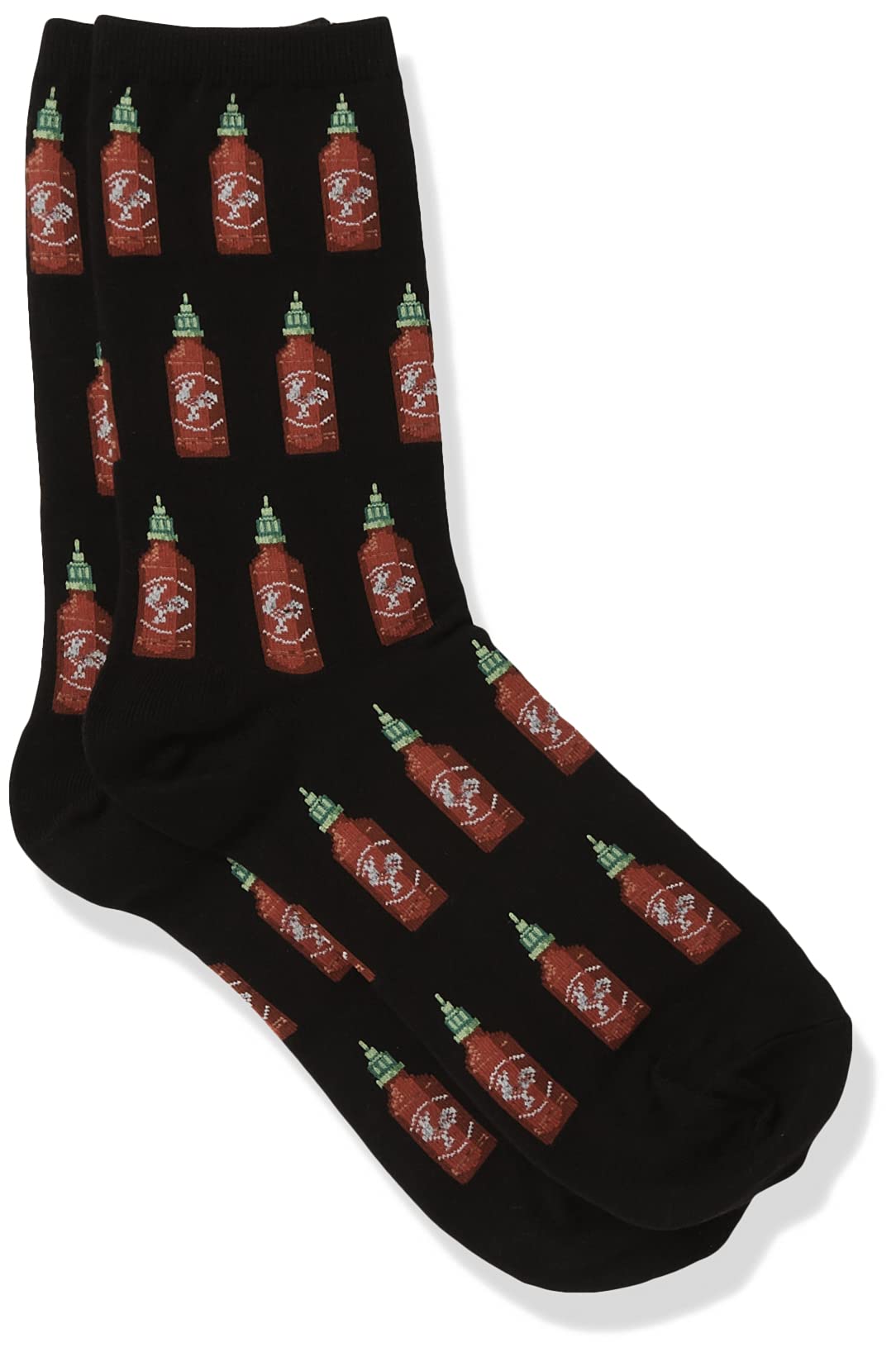 HotSox Women's Hot Sauce Socks - Fun Novelty Socks for Women (Size 4-10) - Perfect for Cooking Enthusiasts & Spicy Food Lovers
