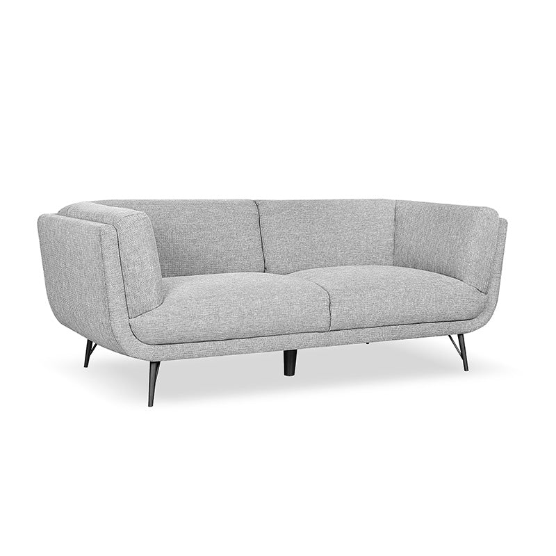 HARPER 3-Seater Sofa - Modern Grey Fabric Couch for Living Room, Lounge & Apartment | Comfortable Sectional Sofa for Home Decor