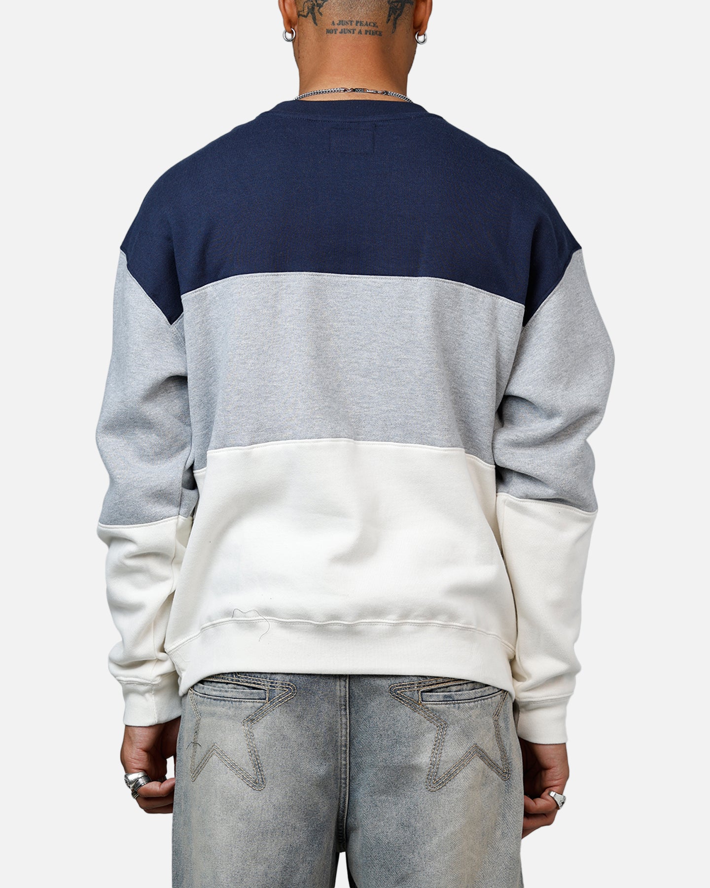 47 Brand New York Yankees On Five Crewneck Sweatshirt - Navy & Grey - Men's Casual Baseball Fan Apparel for Game Day & Streetwear