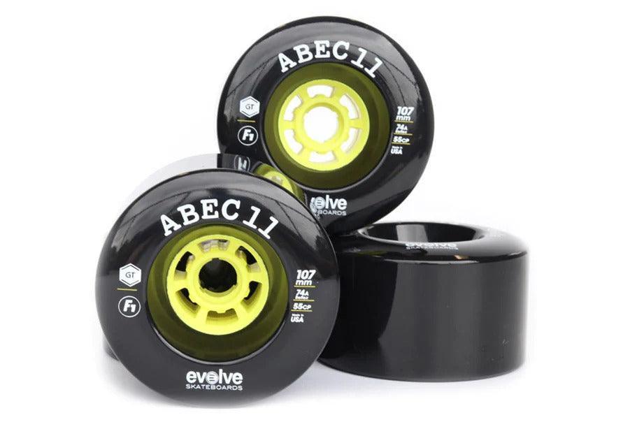 Evolve ABEC 107mm Street Wheels - High-Performance Skateboard Wheels for Urban Riding & Commuting
