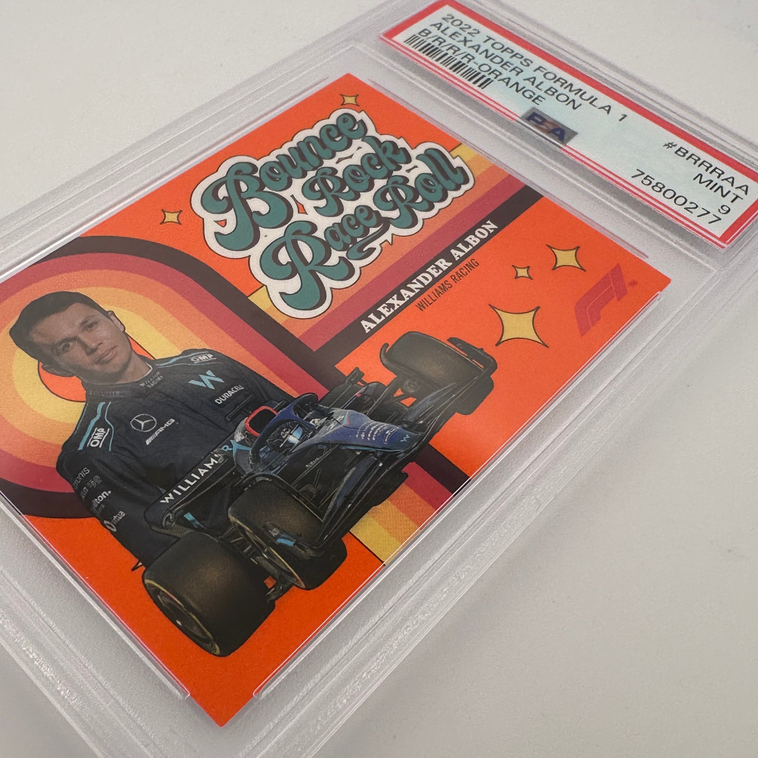 PSA 9 Graded 2002 Alexander Albon #BRRRAA Orange Racing Card - Collectible Memorabilia for F1 Fans & Sports Enthusiasts
