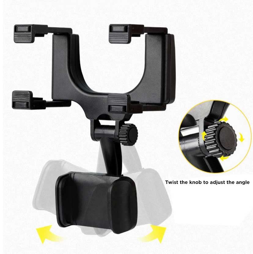 LAX Gadgets Car Phone Mount Holder - Adjustable Gooseneck Windshield & Dashboard Suction Cup Phone Stand for iPhone, Samsung & Smartphones - Perfect for GPS Navigation, Hands-Free Calls & Road Trips