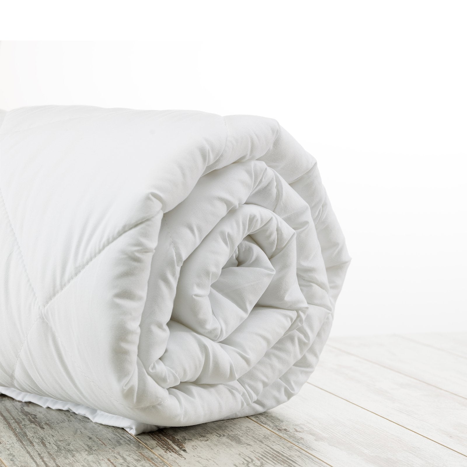 Casa Decor Silk Touch Quilt 360GSM All Seasons Antibacterial Hypoallergenic Double White - Luxury Bedding Set for Master Bedroom, Guest Room & Hotel Use