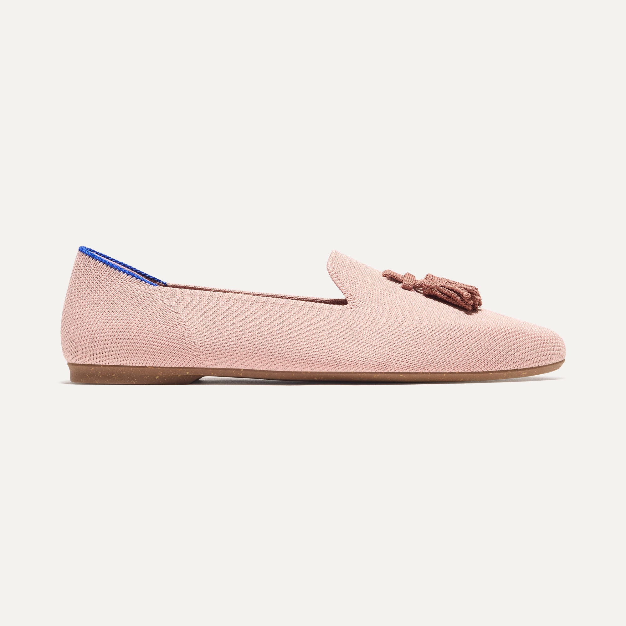 Elegant Almond Tassel Loafers in Maple Pink | Comfortable Women's Slip-On Shoes for Office, Casual & Dressy Occasions