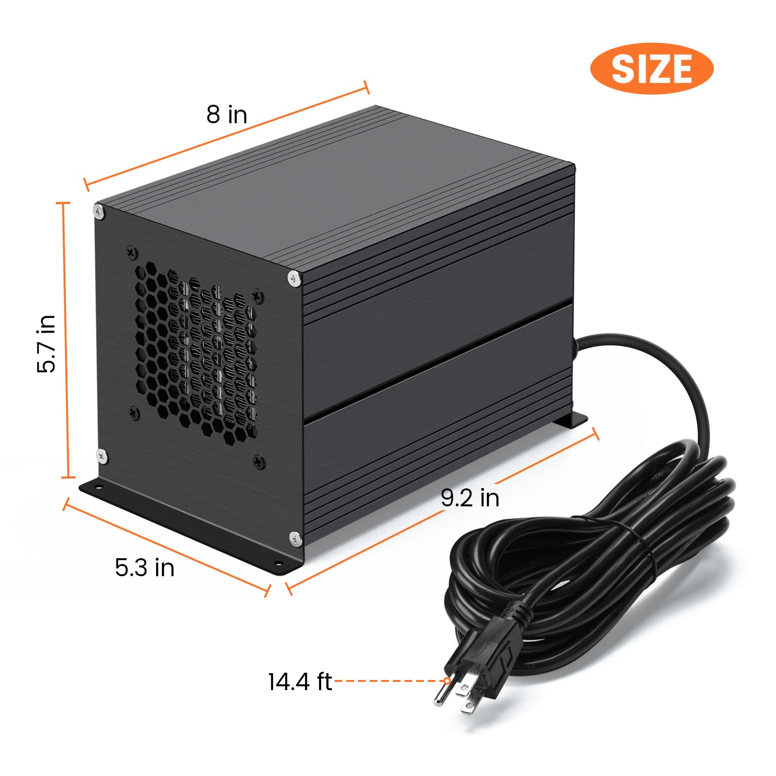400W Boat Engine Compartment Heater with PTC Technology - Anti-Freeze Bilge Heater for Boats Up to 350 Cubic Feet | Prevent Freezing in Marine Engines & Cabin Pumps | Ideal for Winter Boating & Yacht Maintenance